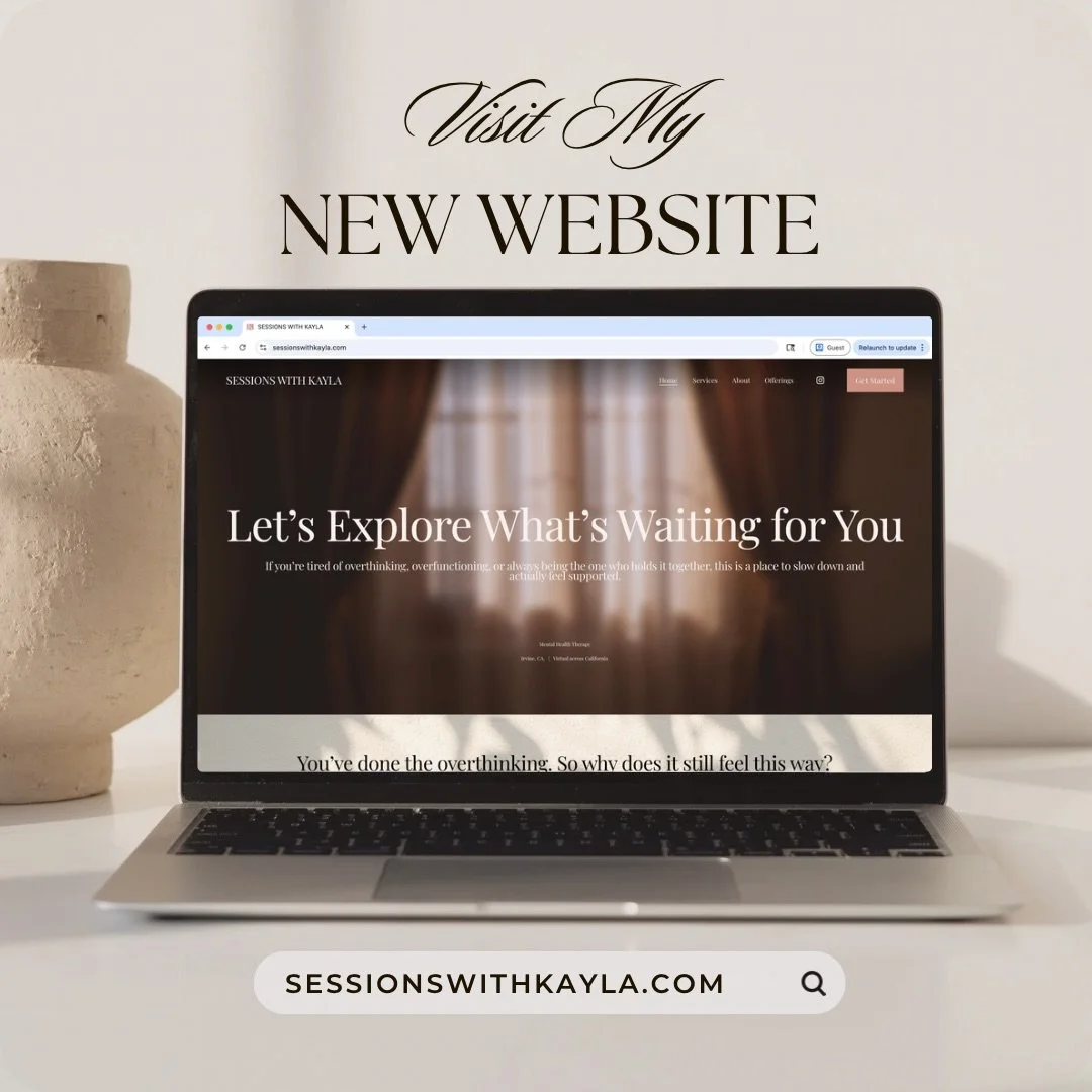 My website is officially live 🤍

You can now find info about therapy with me, consultations, and upcoming workshops all in one place.

Link in bio.

If you know someone looking for a therapist, feel free to share this post. #orangecountytherapist #c