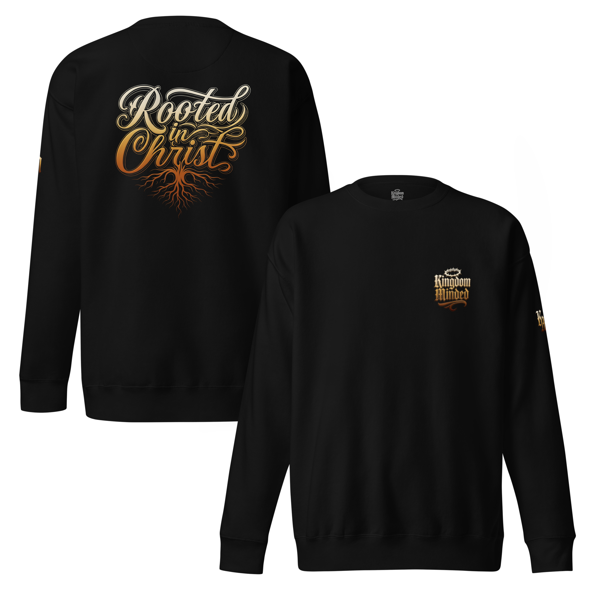 Rooted in Christ Premium Design Sweatshirt