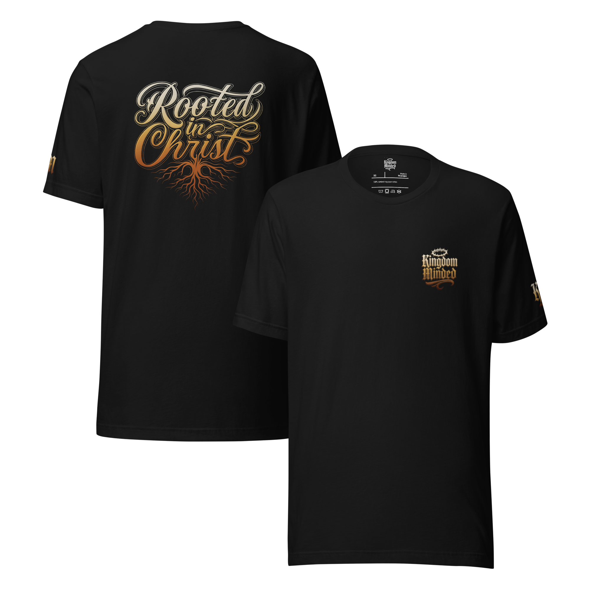 Rooted In Christ Short Sleeve Premium Design