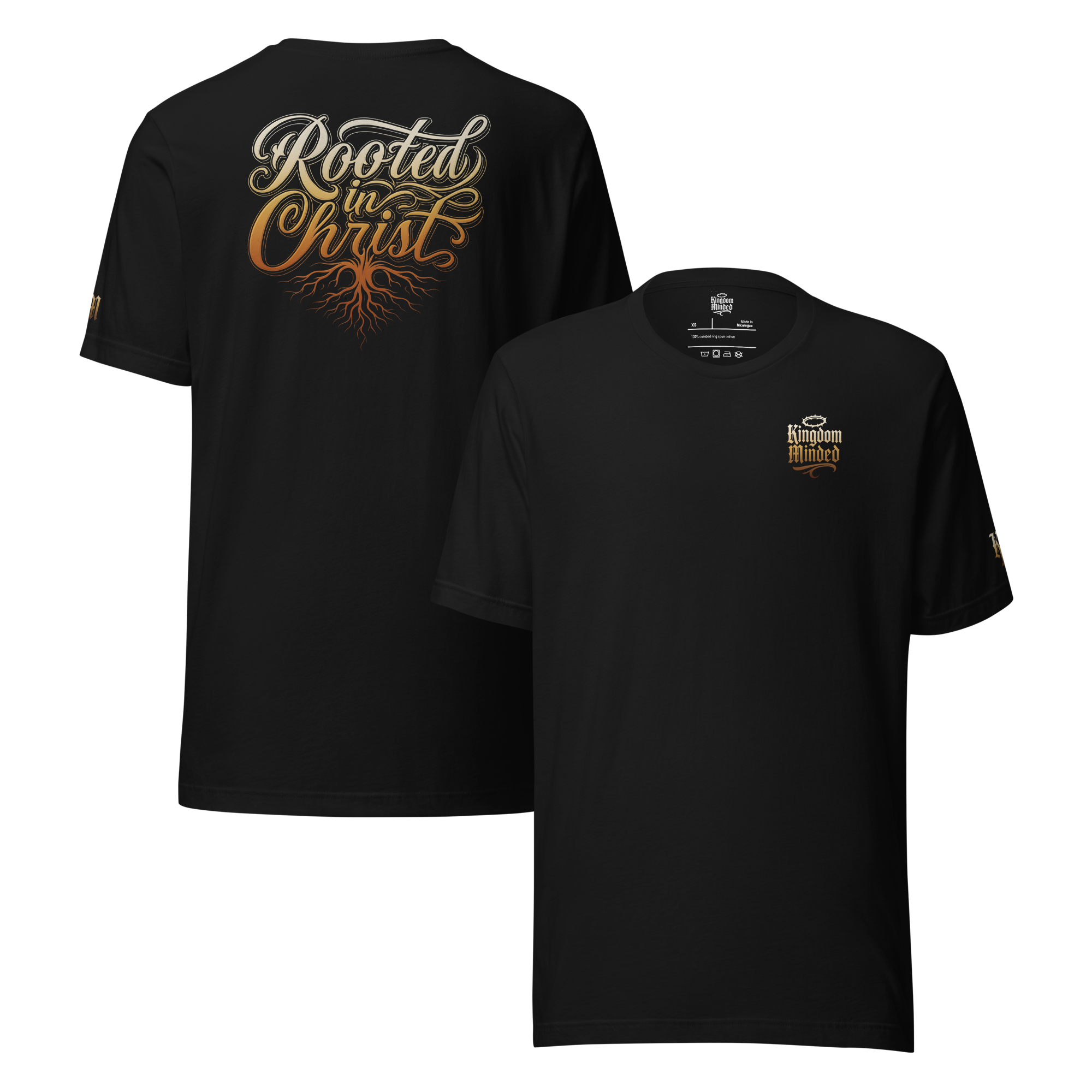Rooted In Christ Short Sleeve Premium Design
