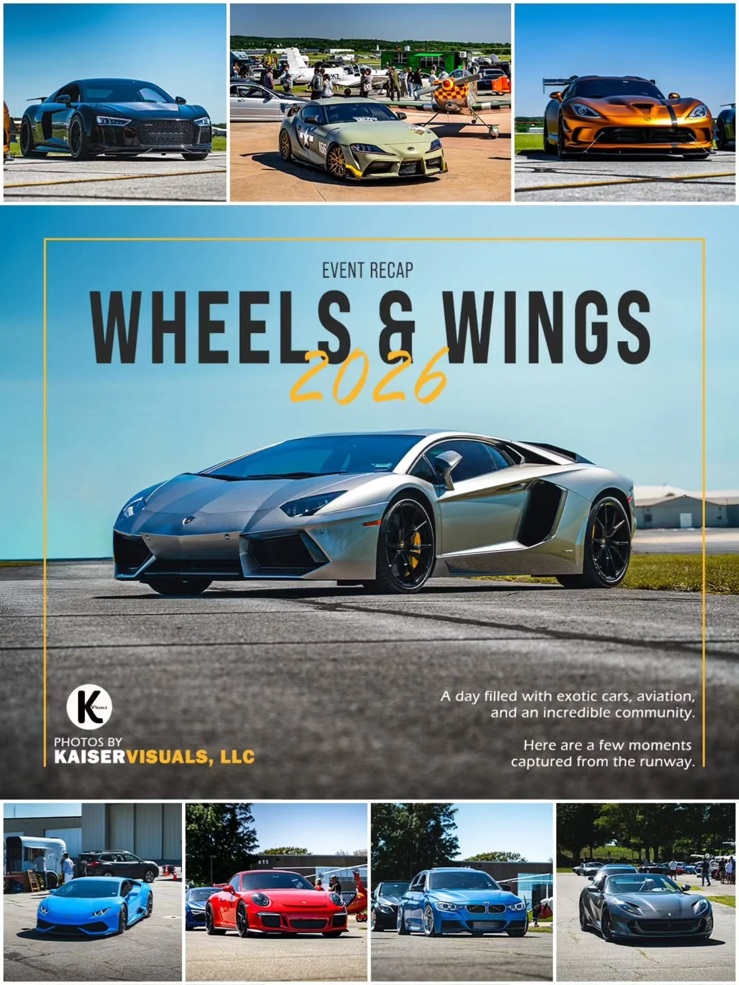 Happy to be involved in this amazing event.
A day filled with exotic cars, aviation,  and an incredible community. Here are a few moments captured from the runway.

@fuelingbravery @sant.ysdetail @signaturefbo @frederickmunicipalairport