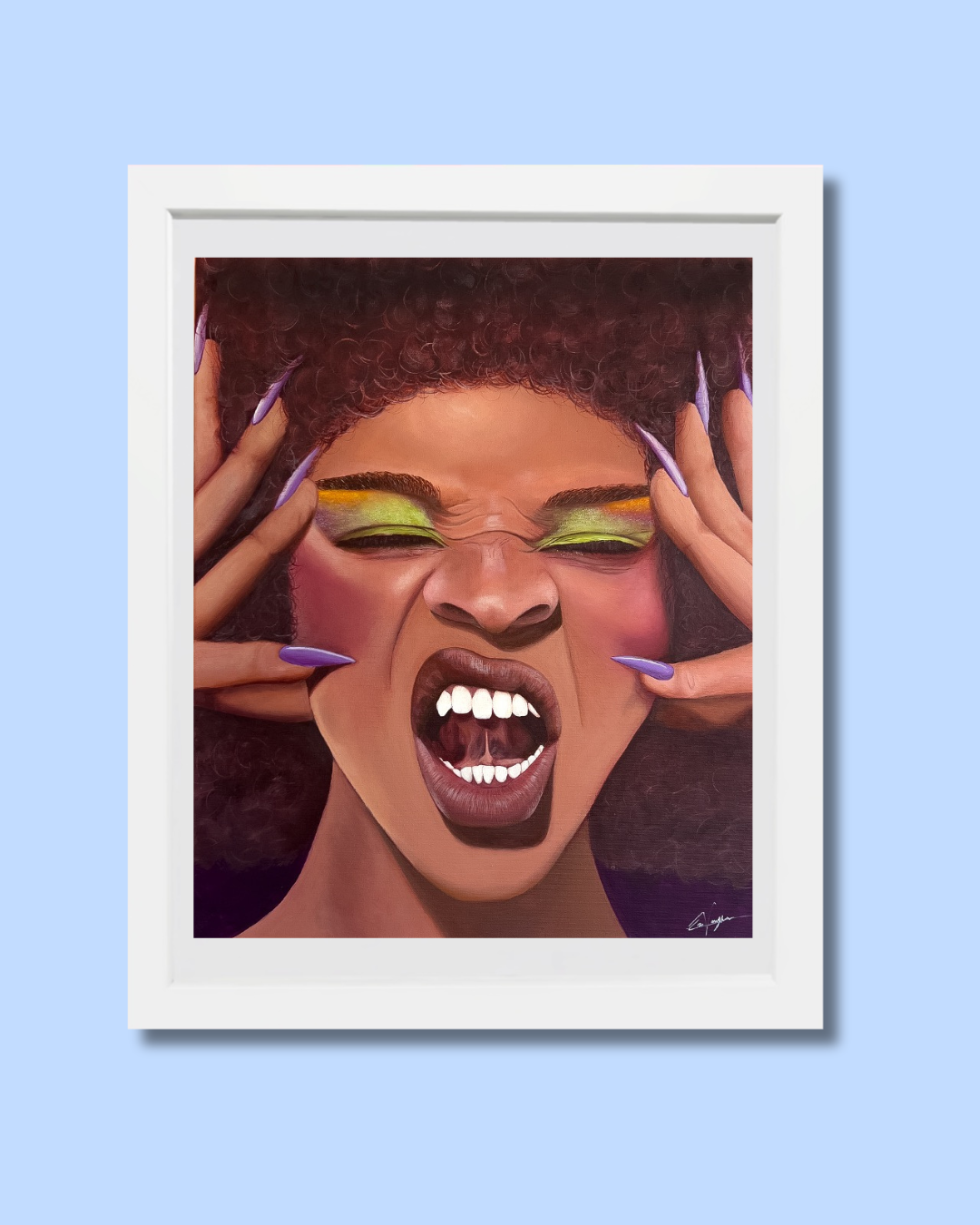 Mind Your Head Framed Print