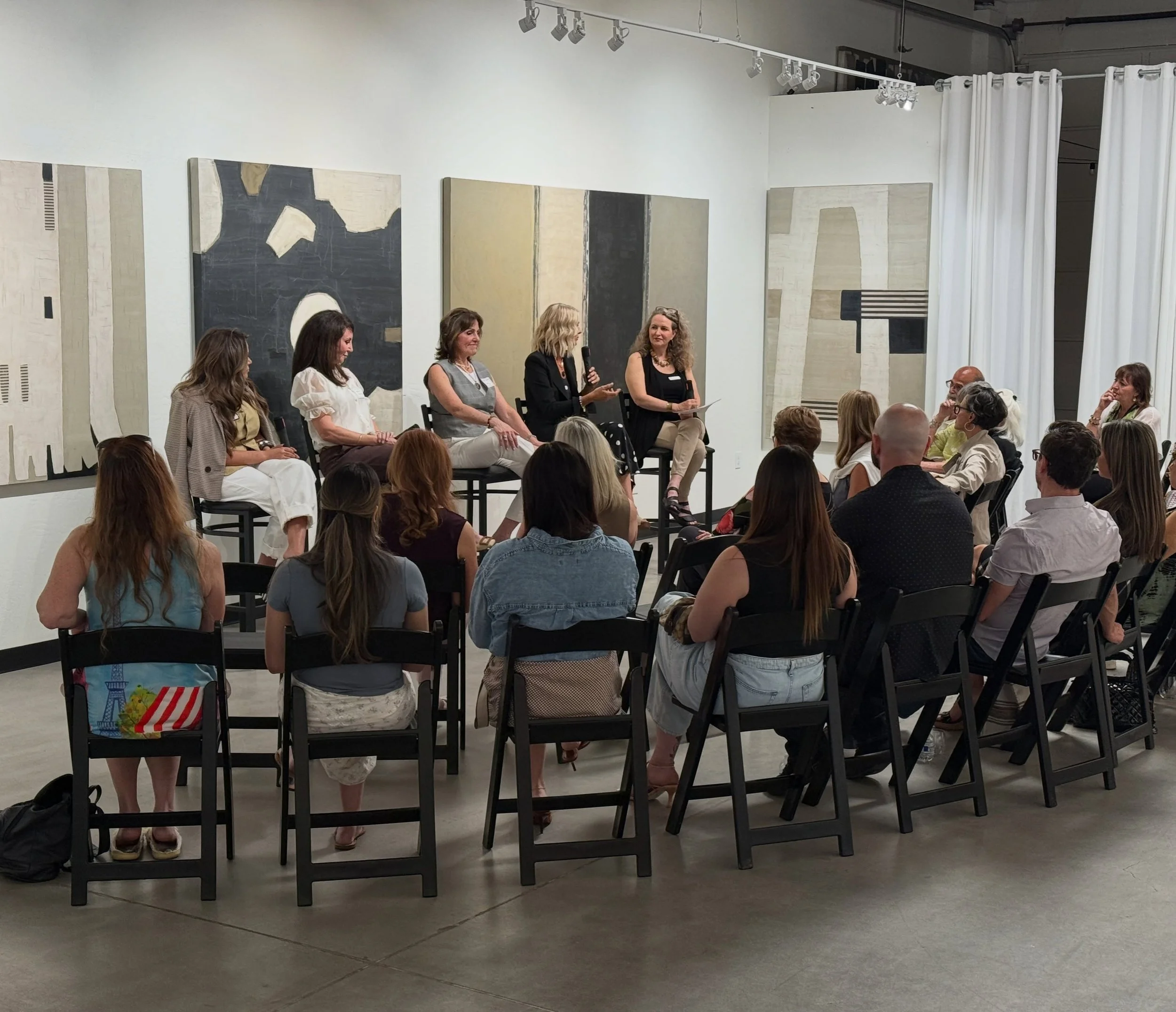 Art, design, and meaningful conversation came together beautifully last night at Art &amp; Co. Thank you to our outstanding panel of designers for generously sharing your expertise and perspective, and to our artists, collectors, and guests who made 