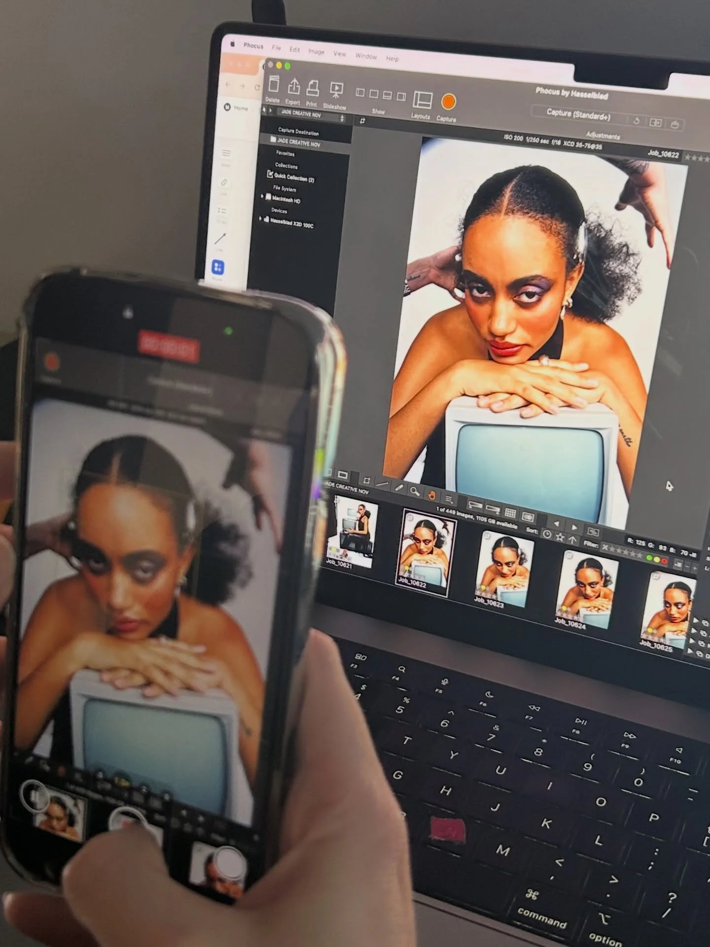 a day with @carl.ostberg @jadepattenden @milafranovic @maxine_munson @ntashhha @legendssscafe 📺
.
#bts #hairstylist