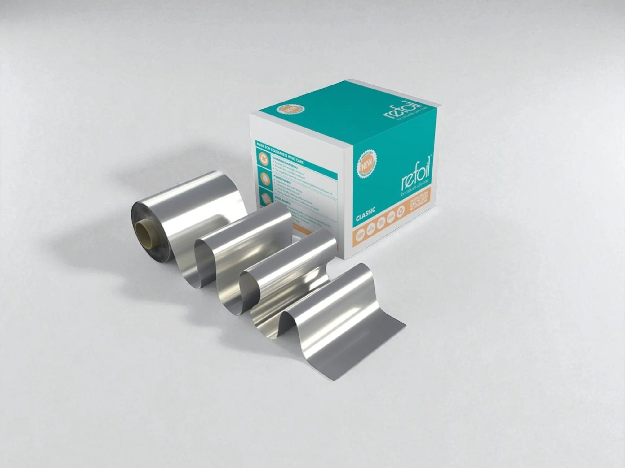 Refoil sustainable and recyclable foil for hair salons and colourists - distributed exclusively by Professional Hair Brands in New Zealand.