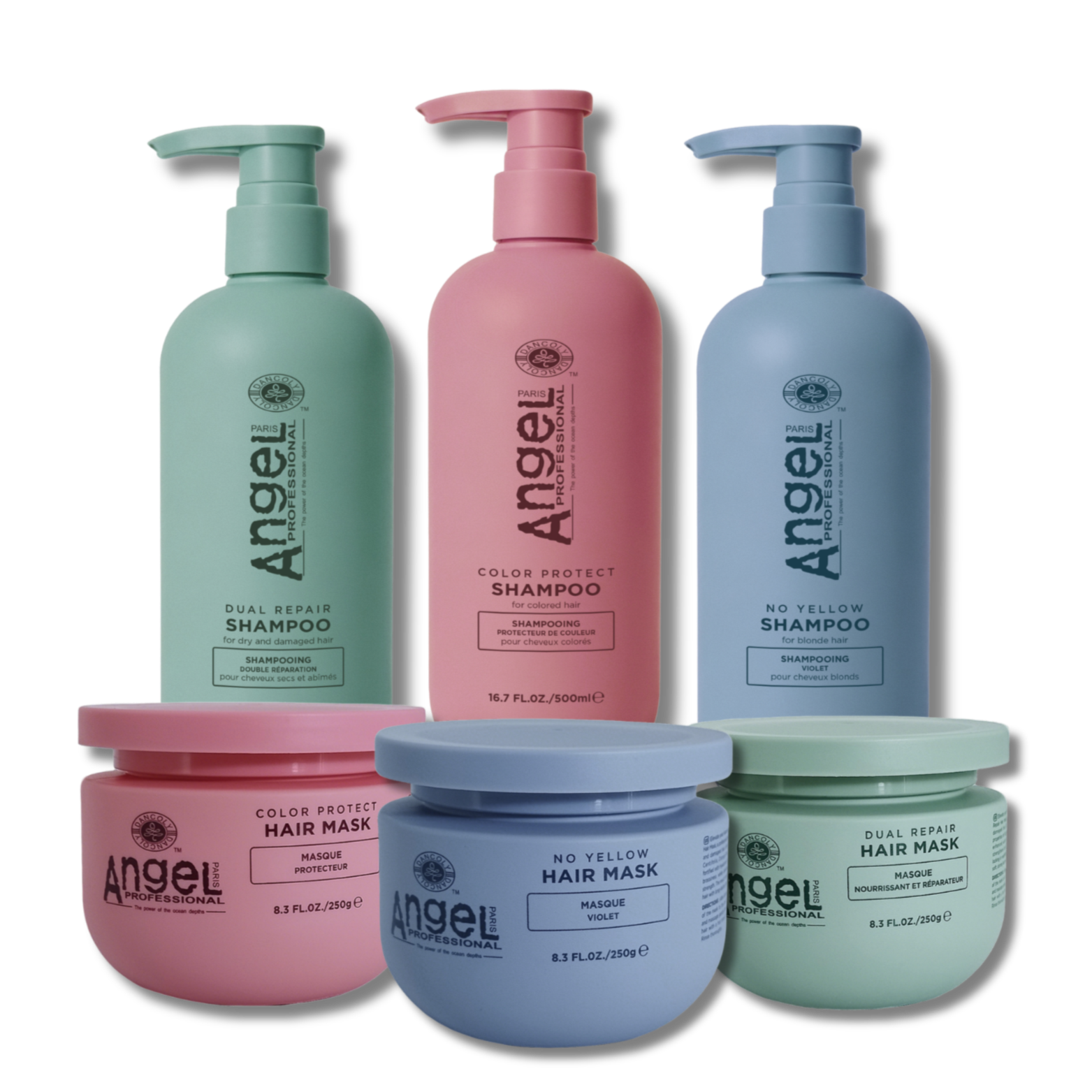 Angel Professional shampoo & conditioner new packaging has arrived