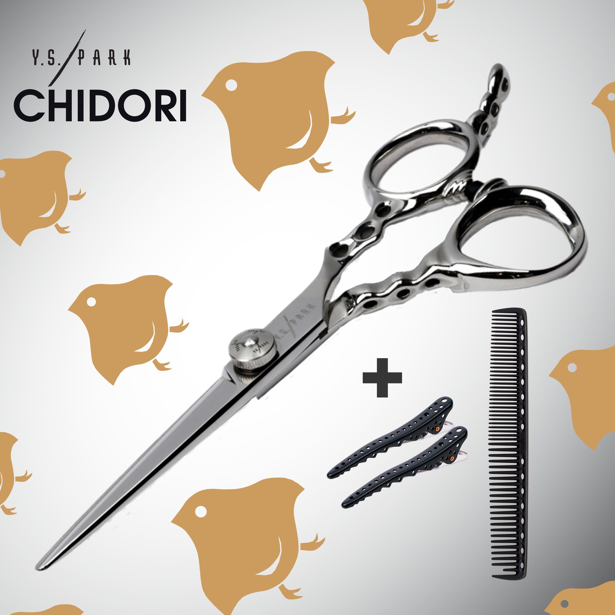 The YS Park Chidori Scissors are designed for hairdressing professionals who expect more from their tools.

Featuring a razor-sharp convex blade and ergonomic offset handles, the YS-CC Series delivers smooth, controlled cutting from every angle&mdash