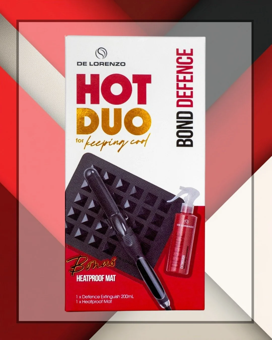 COMING IN HOT🔥🔥
The Defence Extinguish from @delorenzohaircare  is a heat-activated spray that  shields hair from breakage and split ends while protecting up to 240&deg;C. Infused with Argan Oil, it delivers a natural soft hold and stunning shine&m