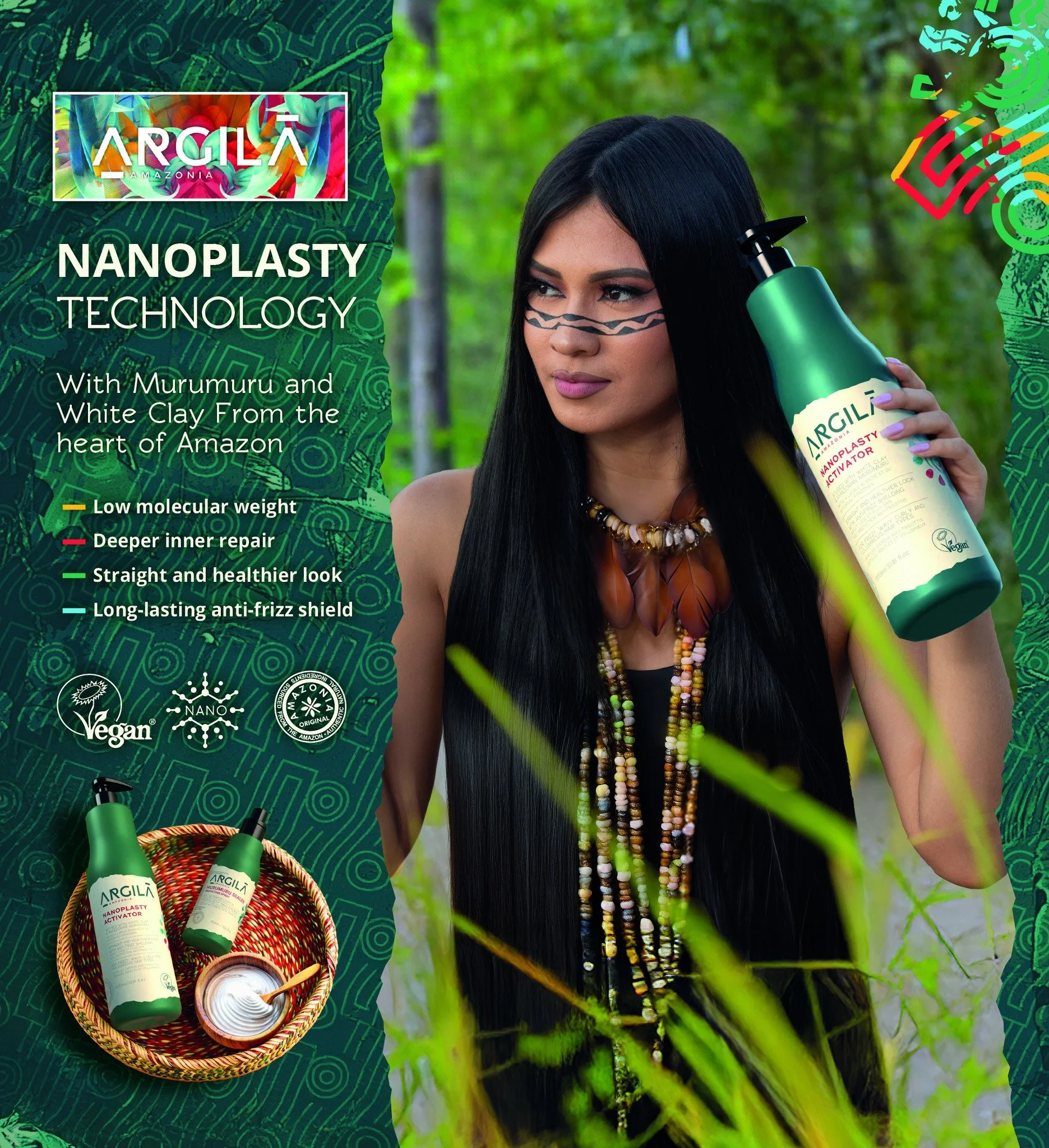 Smoother. Stronger. Straighter.

Argila uses Nanoplasty Technology which repairs damage, reduces breakage and keeps frizz under control for months. Leaving client's hair sleek, soft and effortlessly polished. @braziliansecretshair 

NZ distributor of