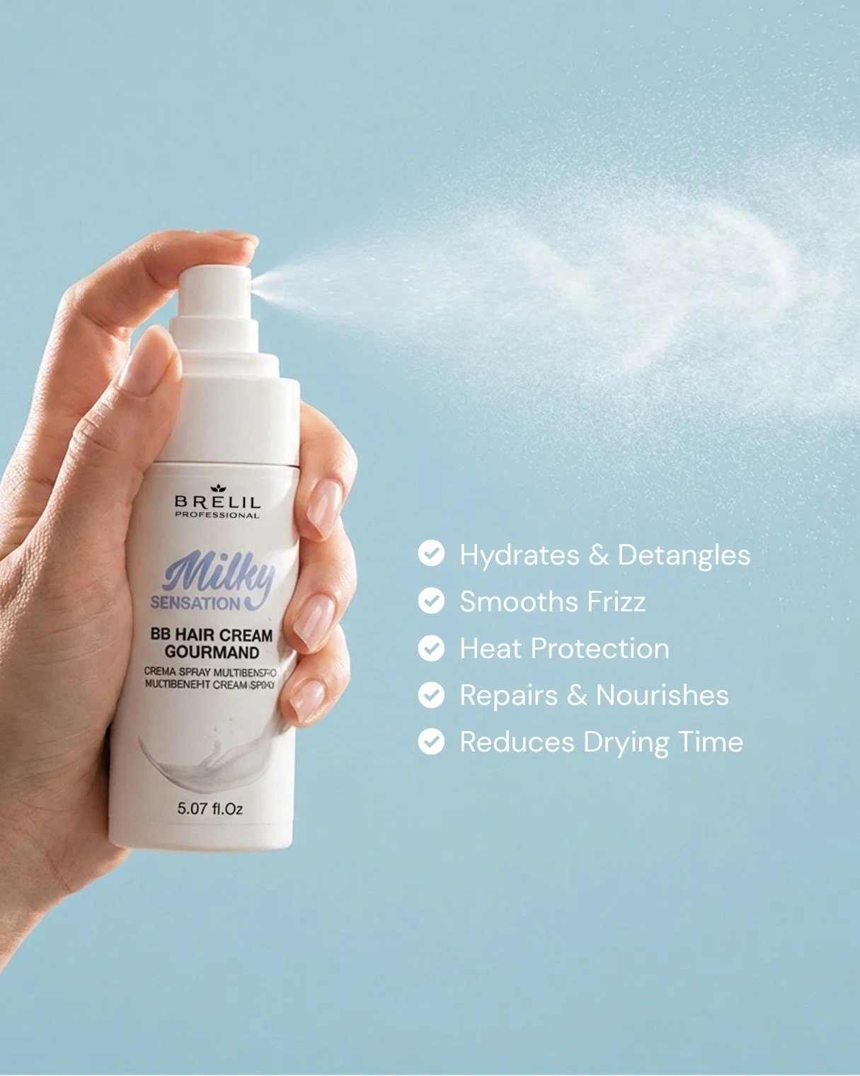 One cream. All the benefits ✨ 

The Brelil Milky BB Hair Cream delivers hydration, frizz control, heat protection &amp; repair - all in one effortless spray. The perfect touch for smooth, healthy looking results in the chair ✂️ 

PHB NZ is a distribu