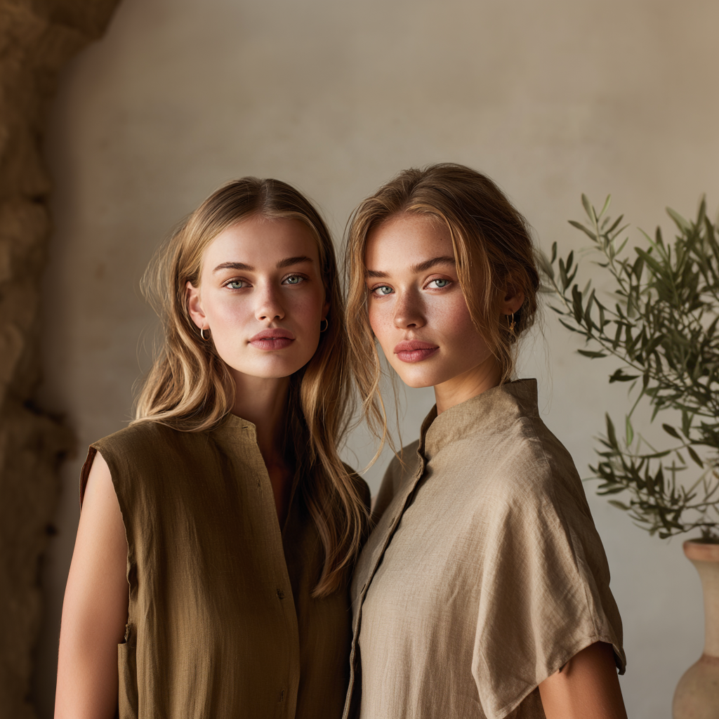 Models of Angel en Provence hair products