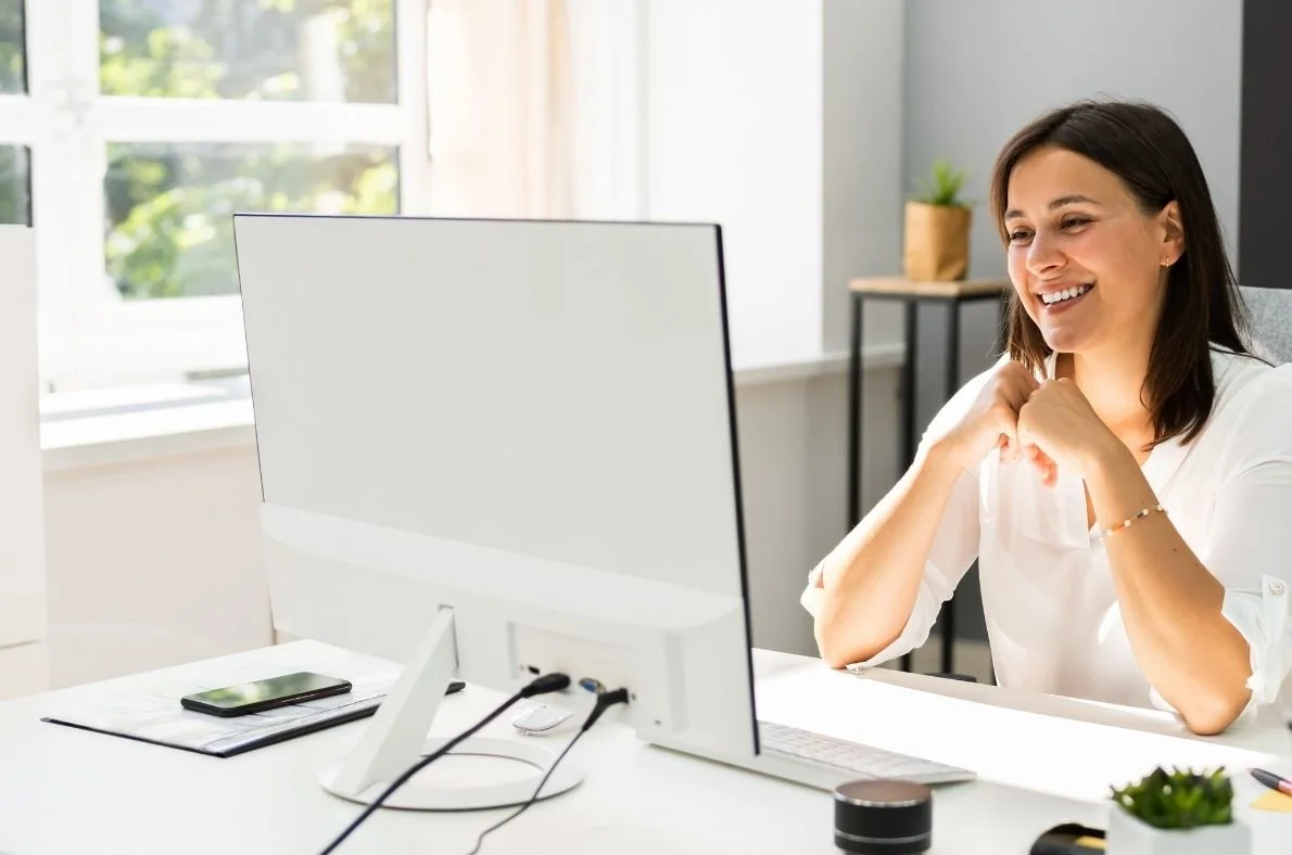 Wellness entrepreneur working confidently with aligned business systems