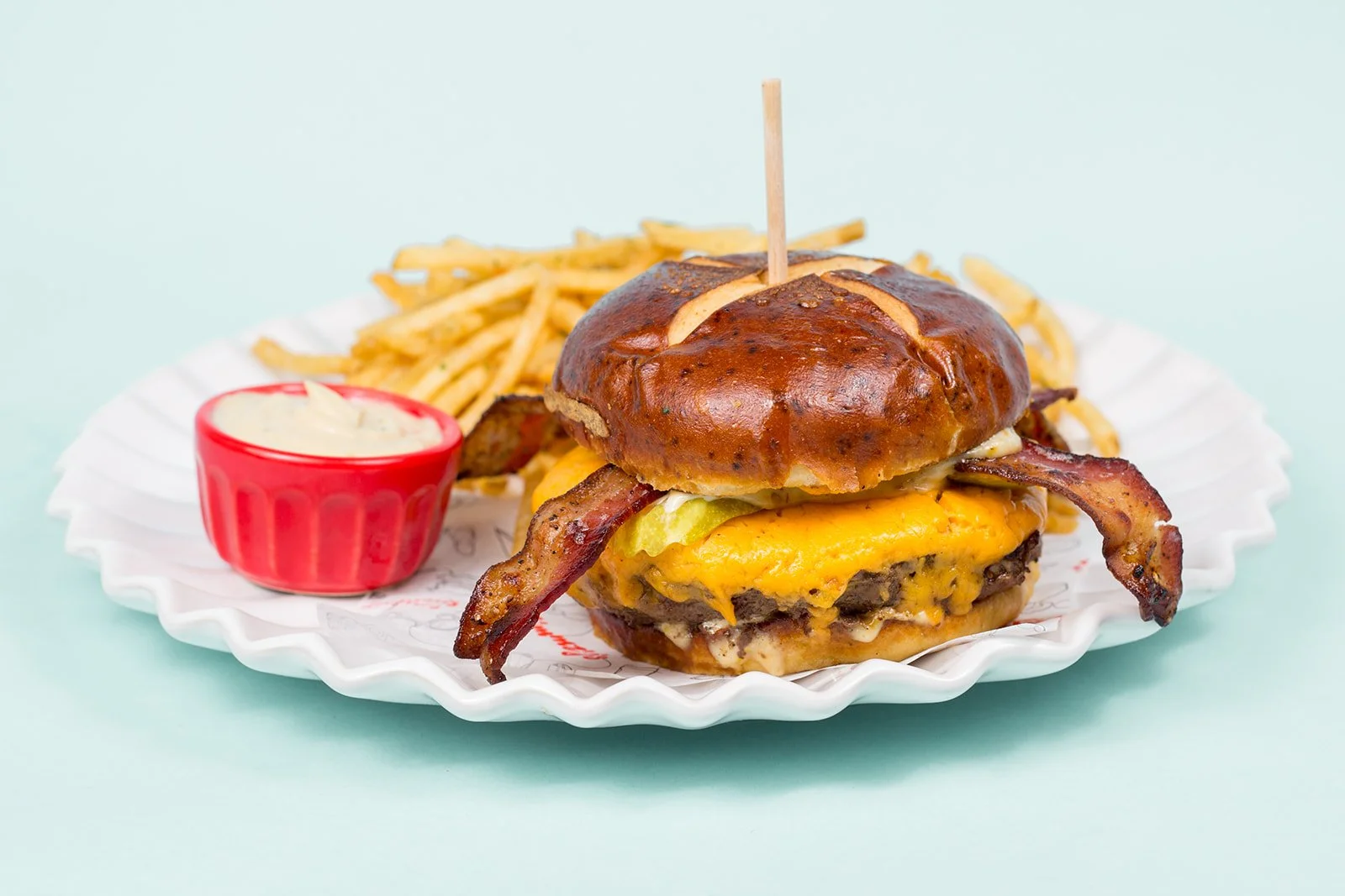 Billionaire burger at Simmzy's in downtown Manhattan Beach