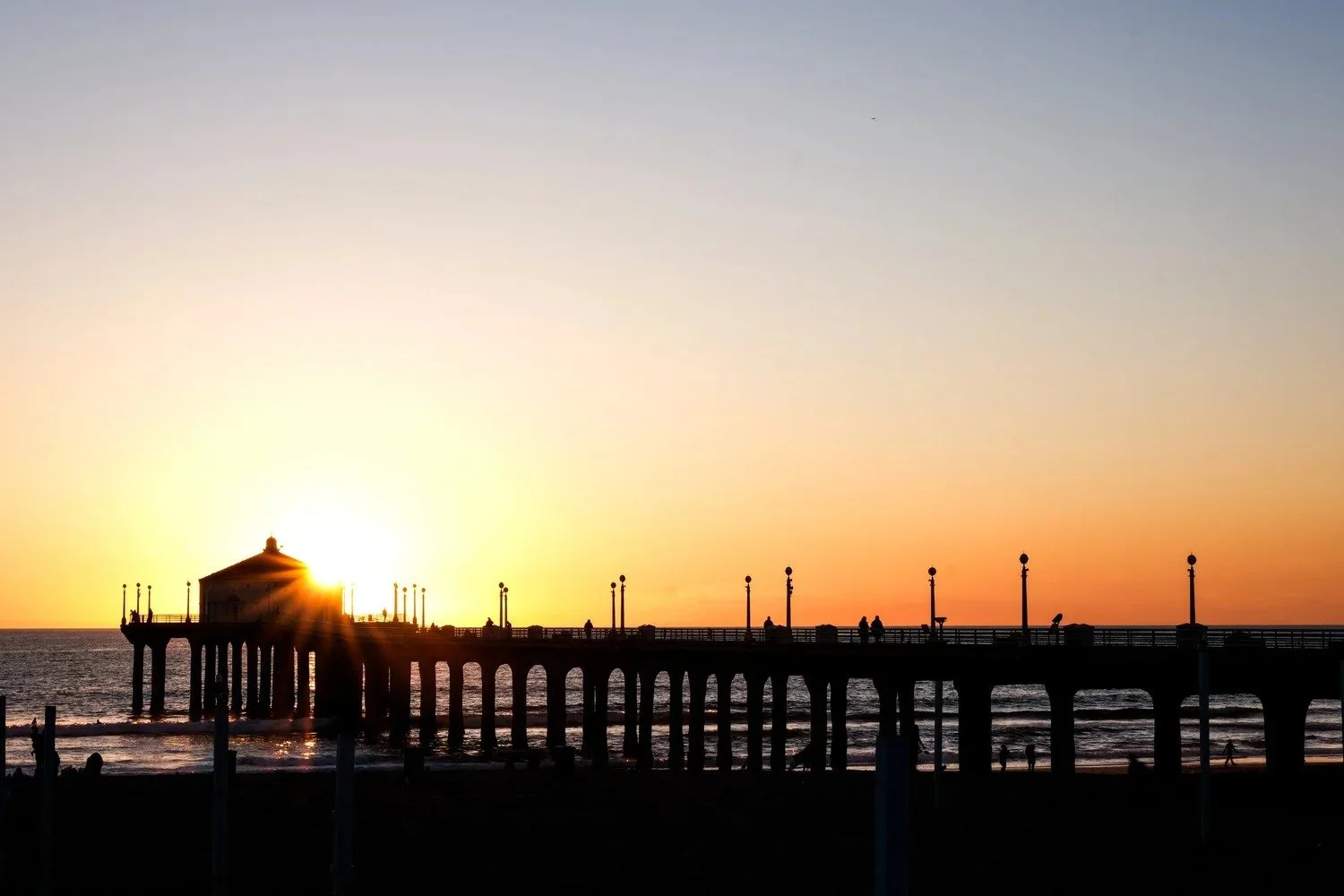 Manhattan Beach Pier at sunset