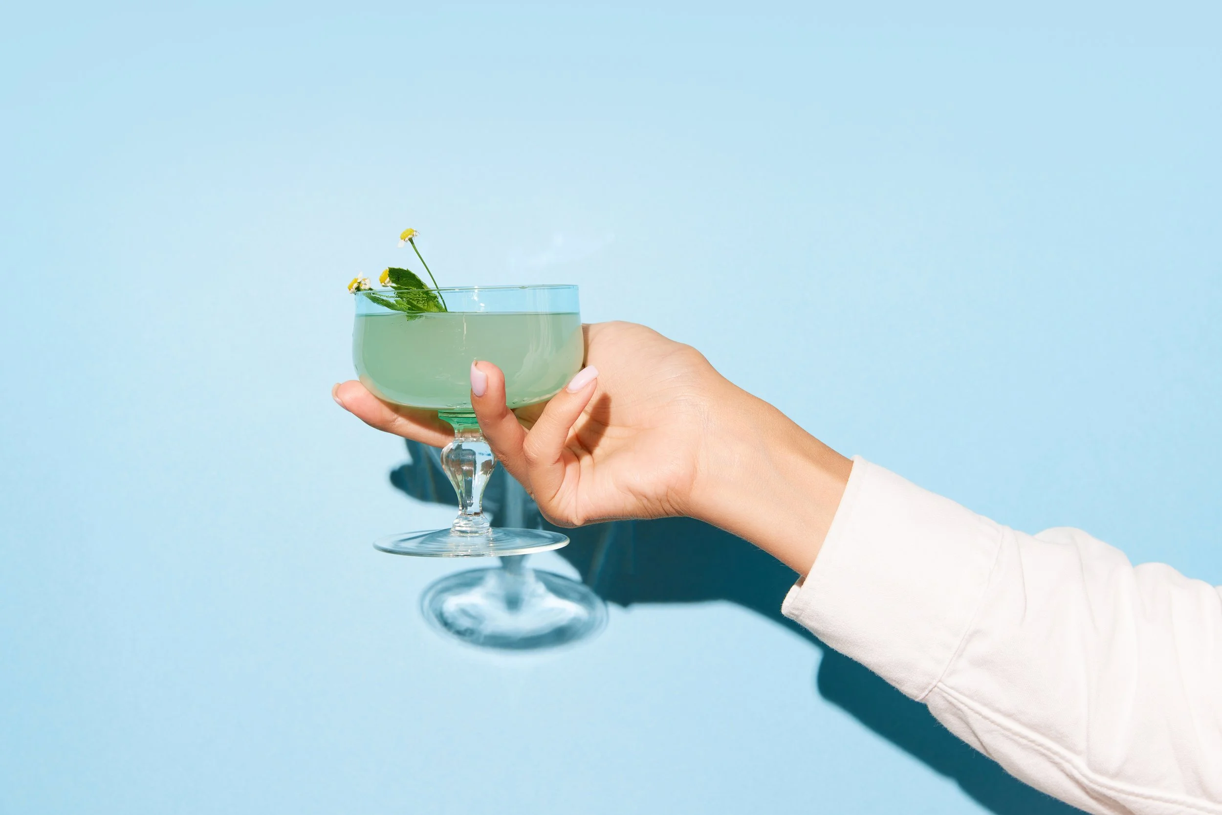 Minimalist cocktail photograph representing food, beverage, lifestyle, and consumer brand communications.