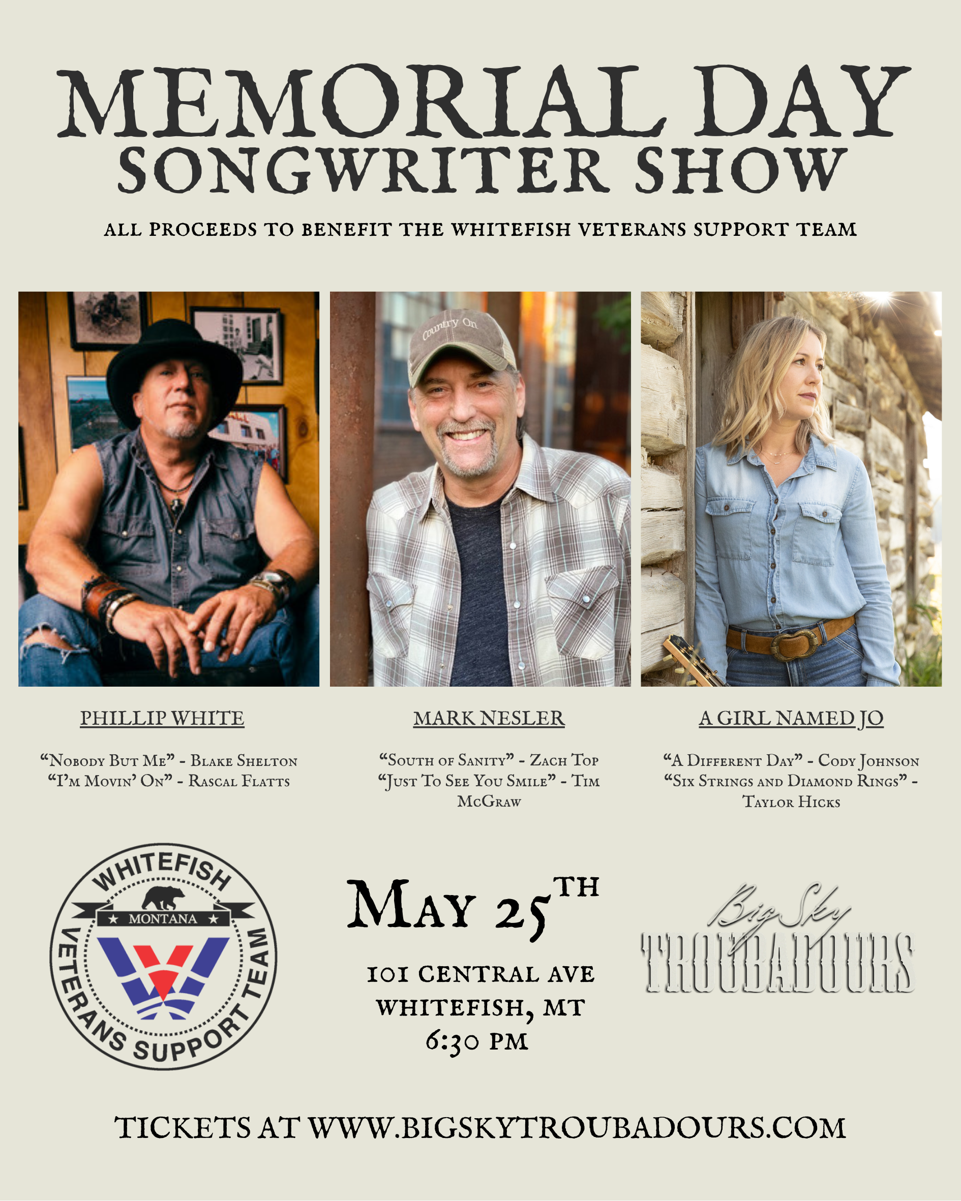 Memorial Day Songwriter Show
