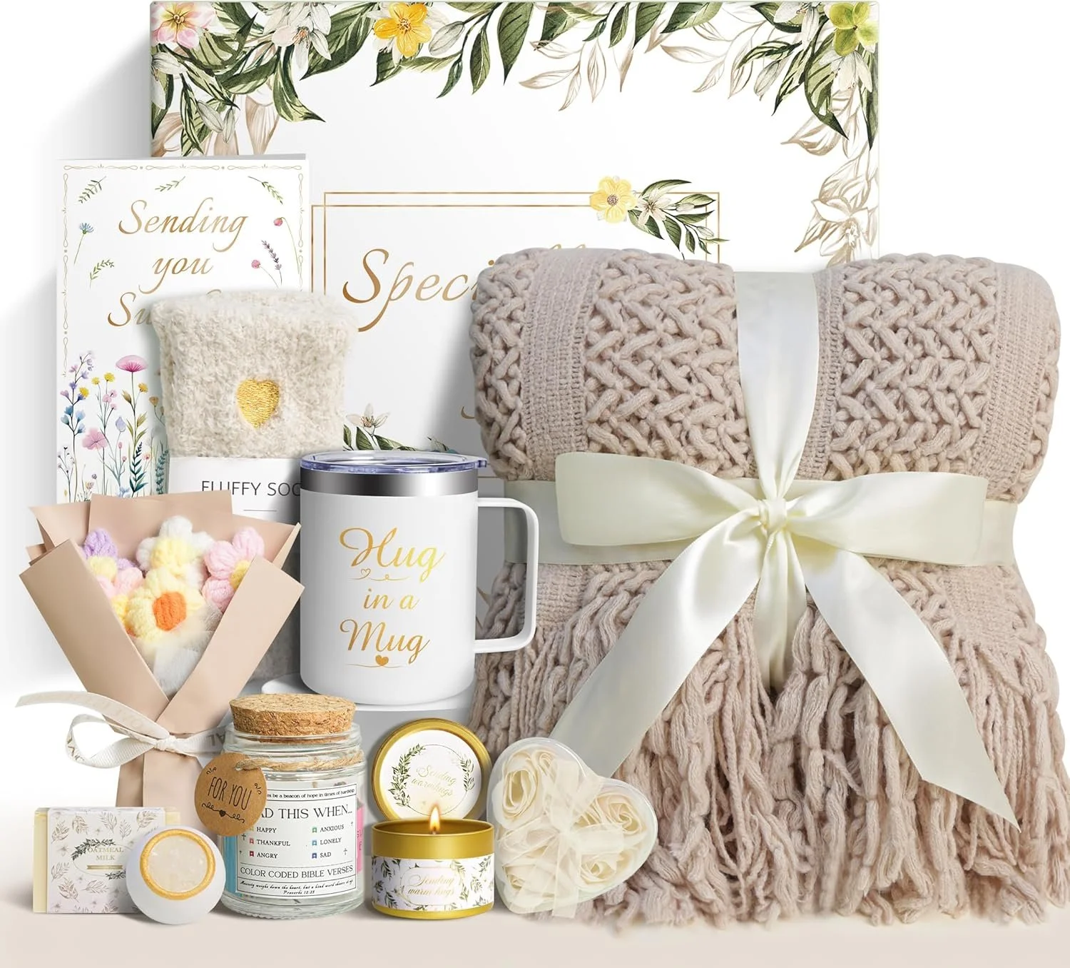 Sparkalyn Self-Care Spa Gift Basket (11-Piece Set)