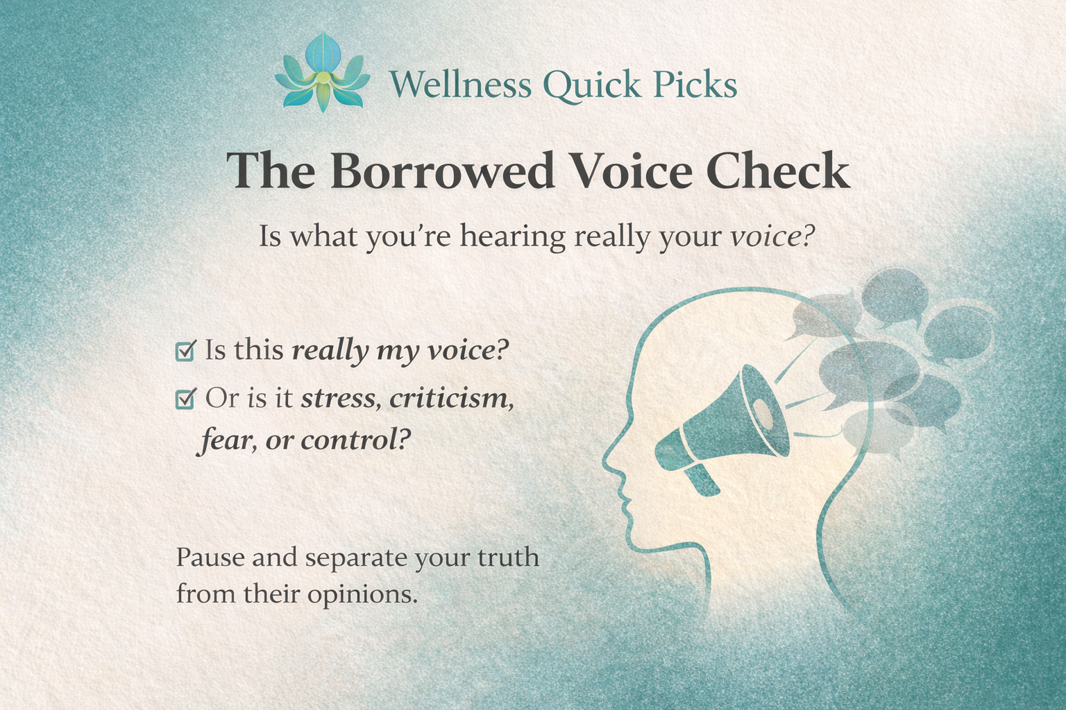 The Borrowed Voice Check