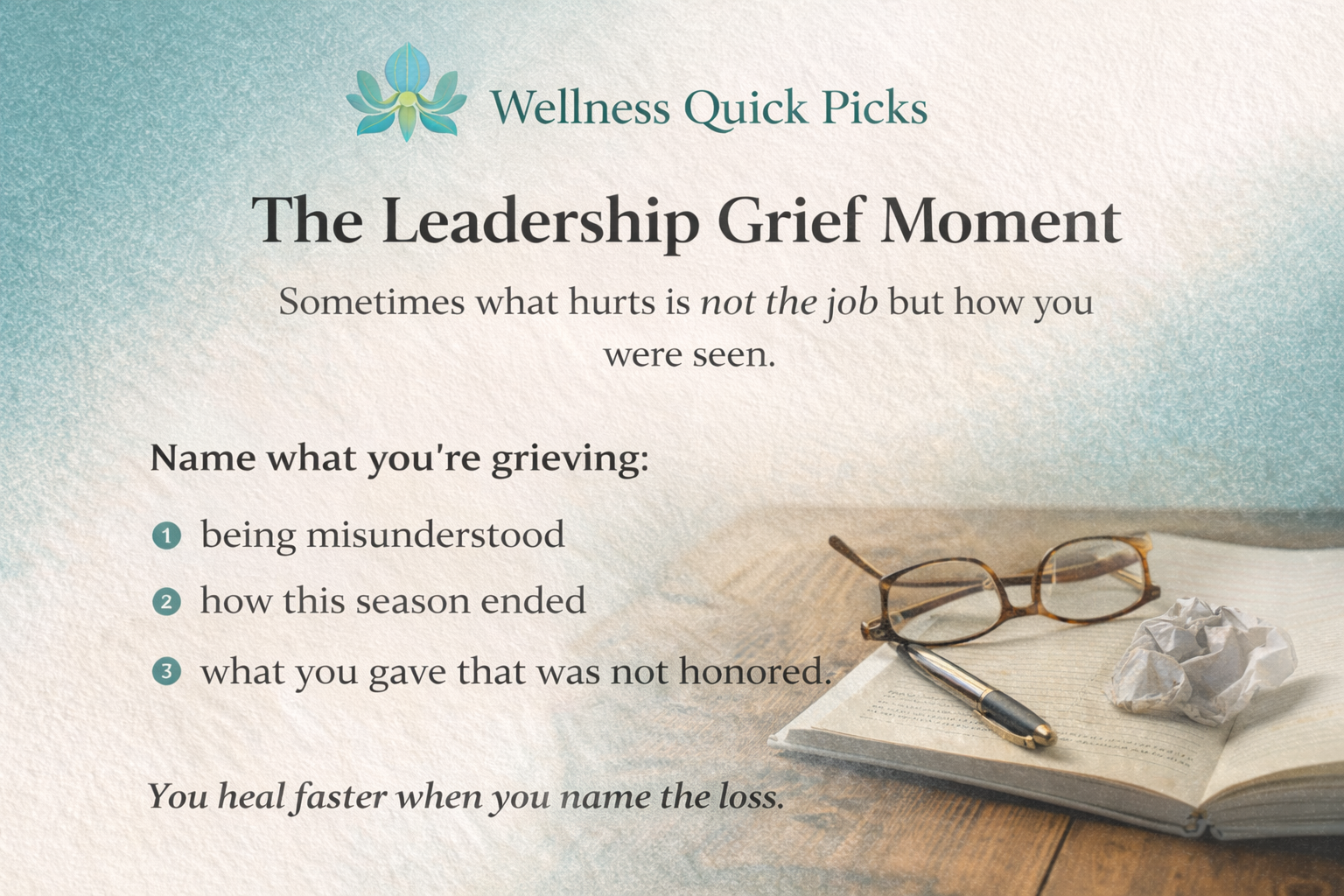 . The Leadership Grief Moment