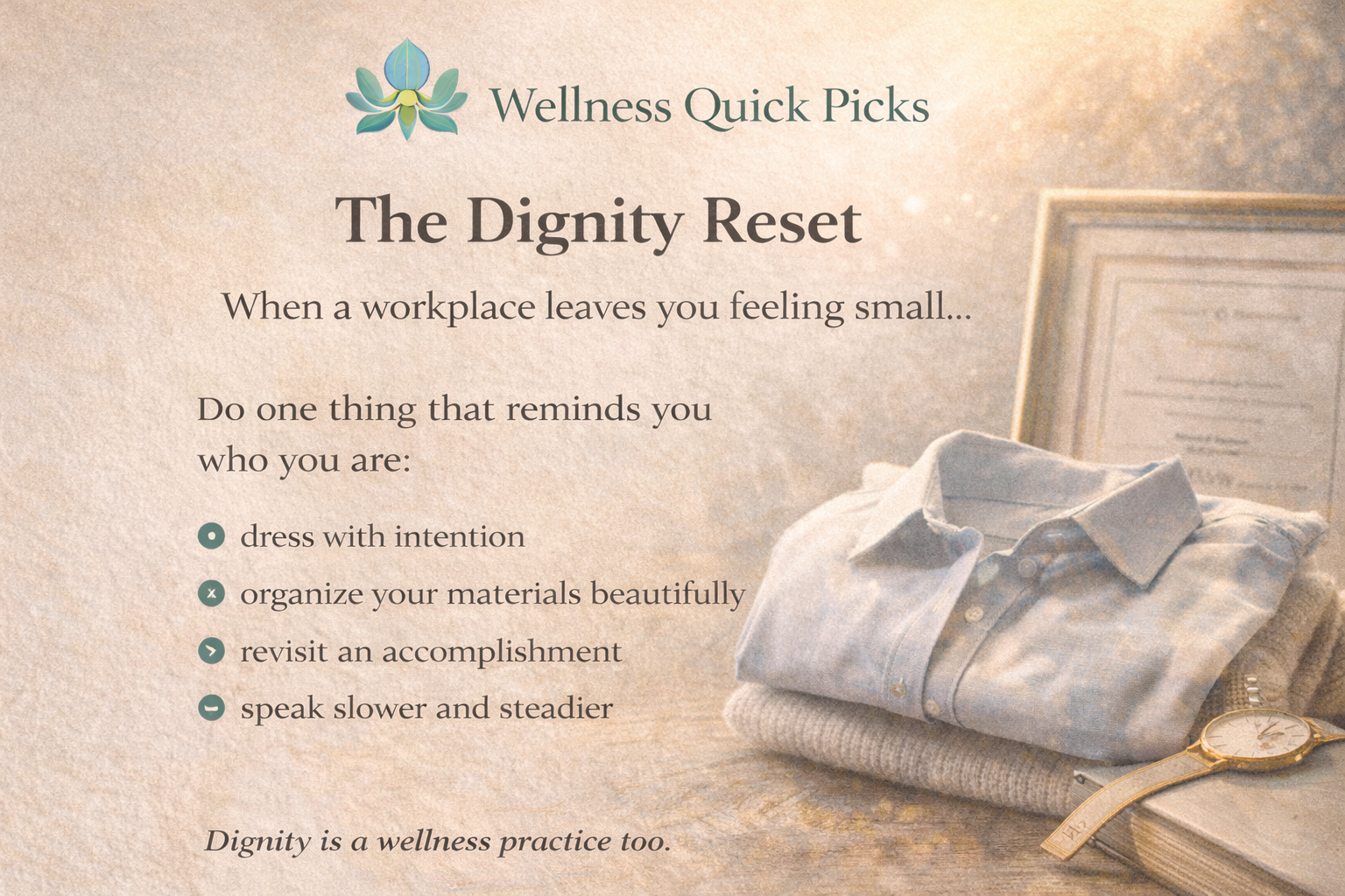 The Dignity Reset