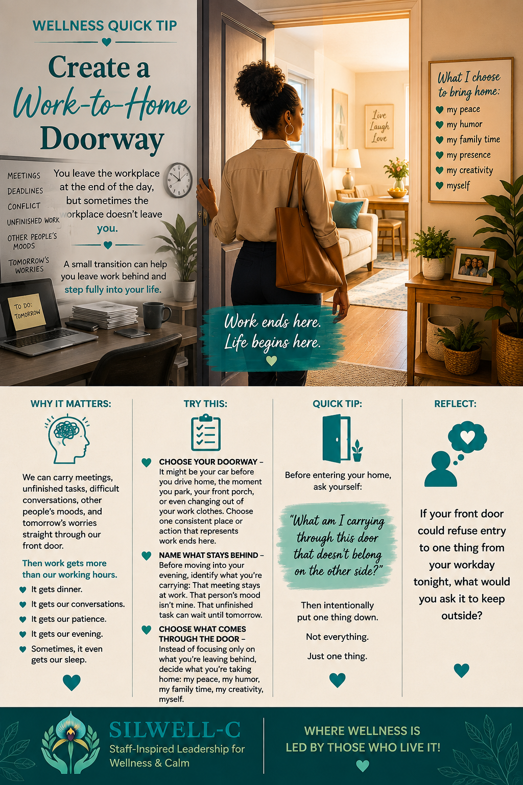 Create a Work-to-Home Doorway