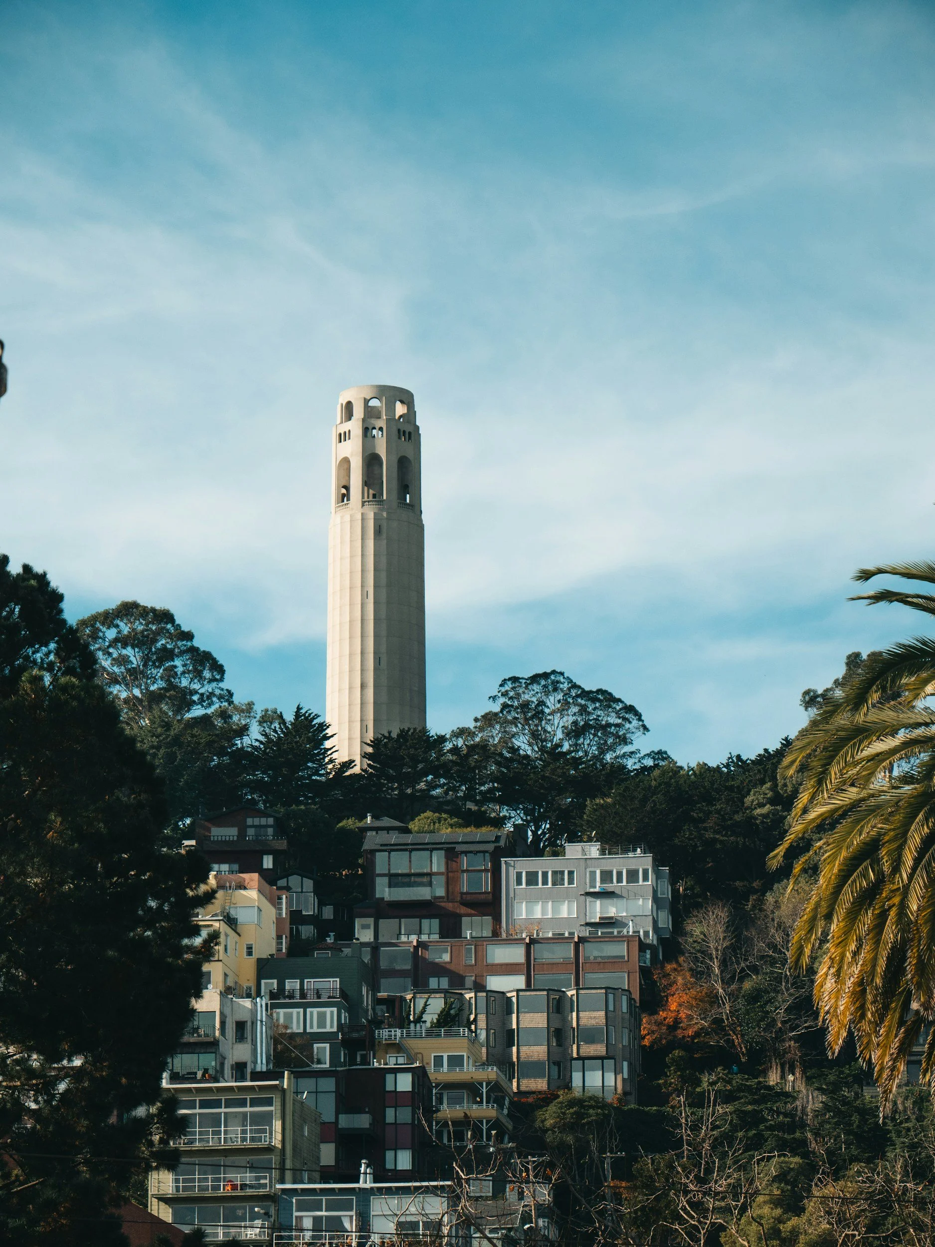 Coit Tower – Hilltop tower offering panoramic views of the city.