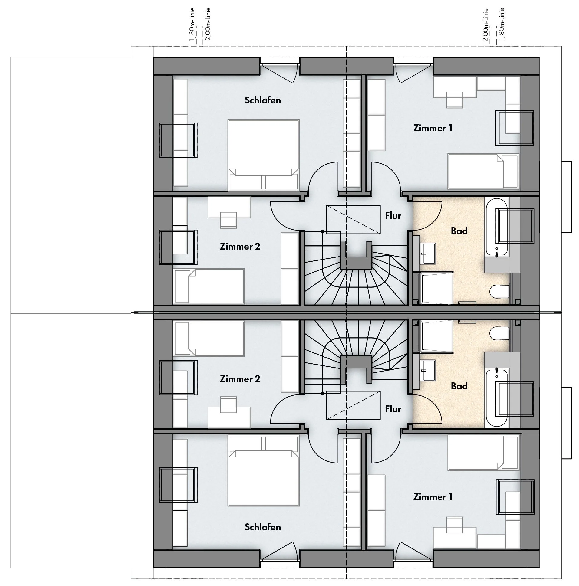 Grundriss Obergeschoss