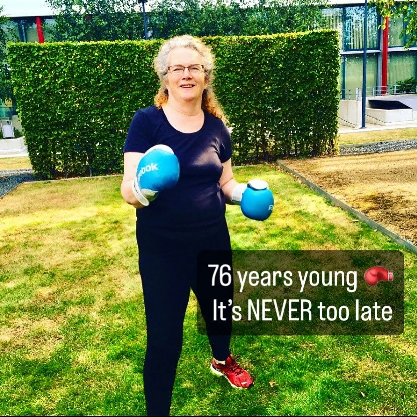 Its never too late to kick some ass🥊

Be like our gyal J and let me challenge you with something new 🎯 

76 years young and slipping the gloves on like a PRO 💪🏻 

Slide in the DM&rsquo;S and lets start your journey to a stronger, fitter, healthie