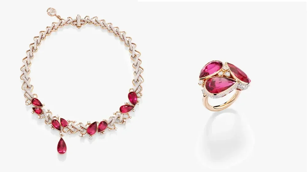 Pomellato Collezione 1967 Rivière Zigzag Necklace and Ring (Copy)