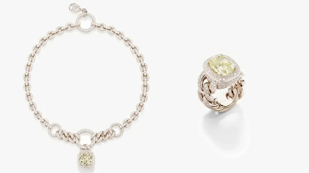 Pomellato Collezione Yellow Moon Diamond Necklace and Ring (Copy)
