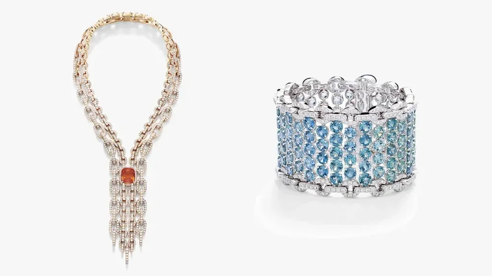 Pomellato Collezione 1967 Cascade Necklace and Green Waves Bracelet (Copy)