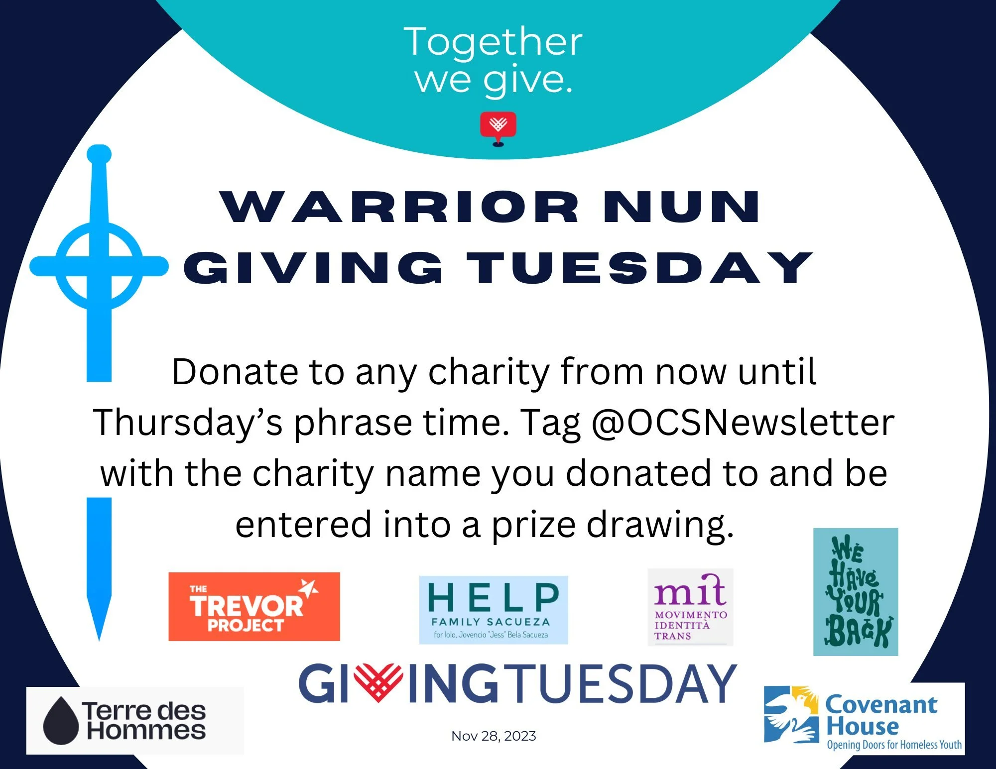 WARRIOR NUN GIVING TUESDAY 