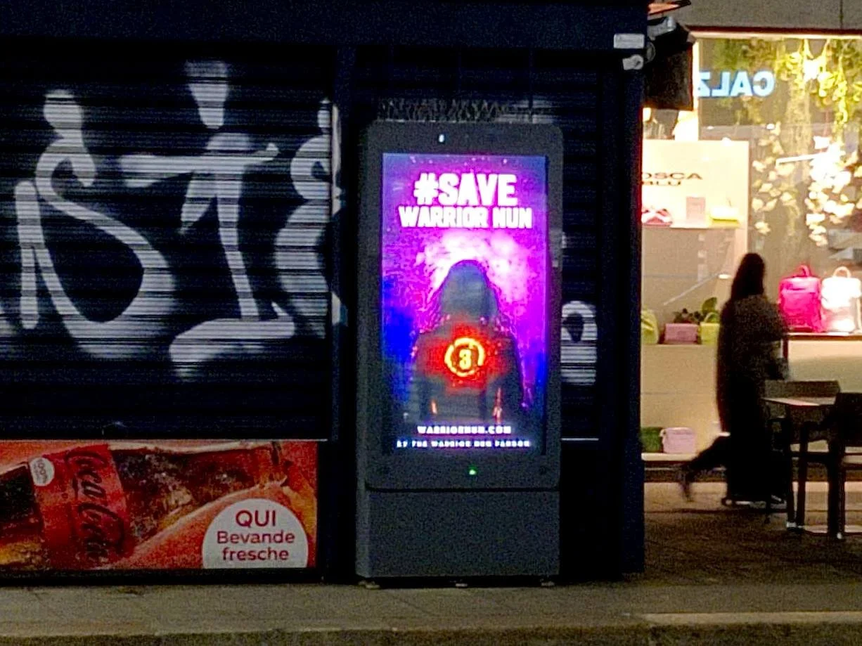 A new billboard has been set up by fans in Italy