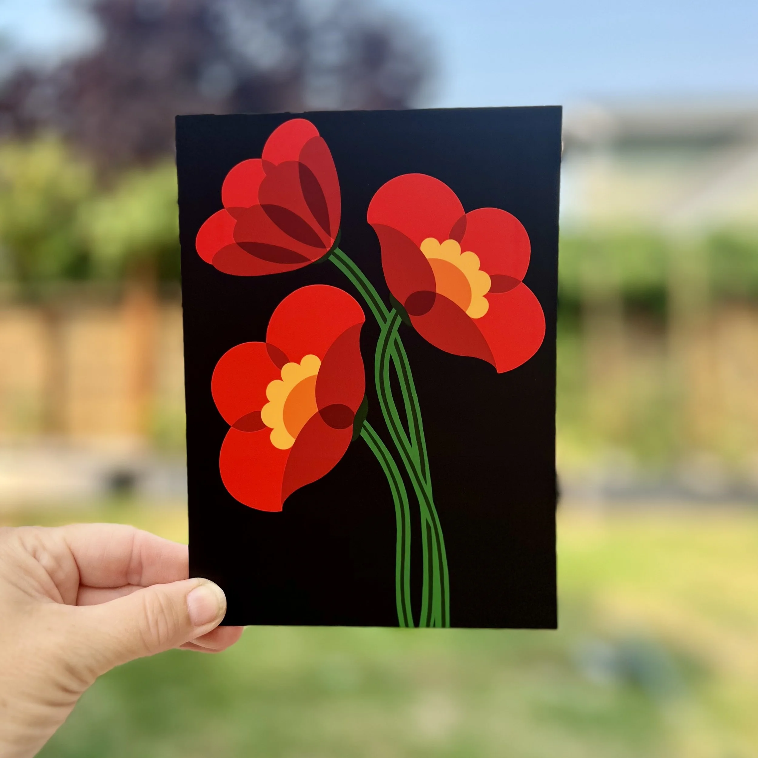 Red Poppy 5"x7" Print / Postcard