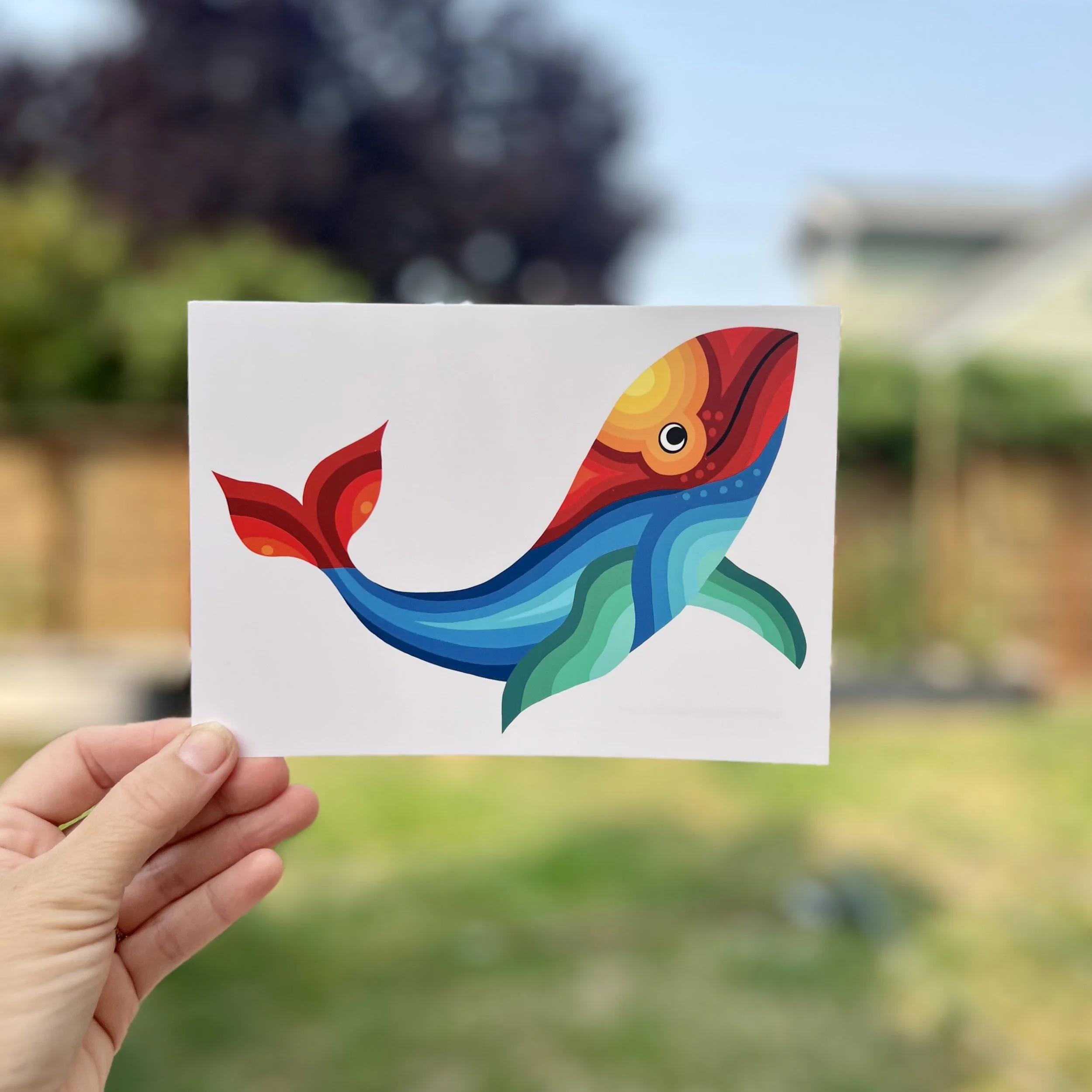 Whale 5"x7" Print / Postcard