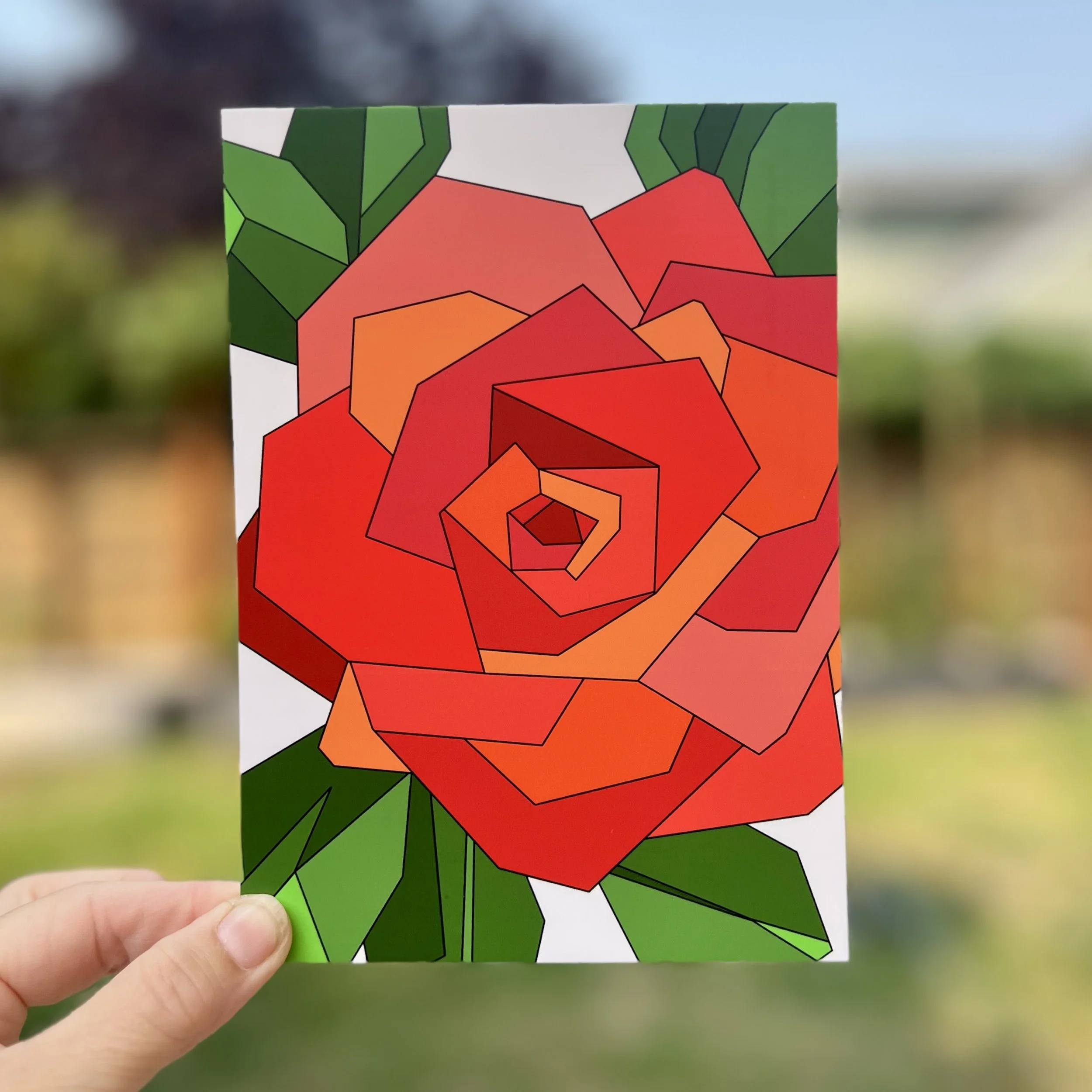 Red Rose 5"x7" Print / Postcard