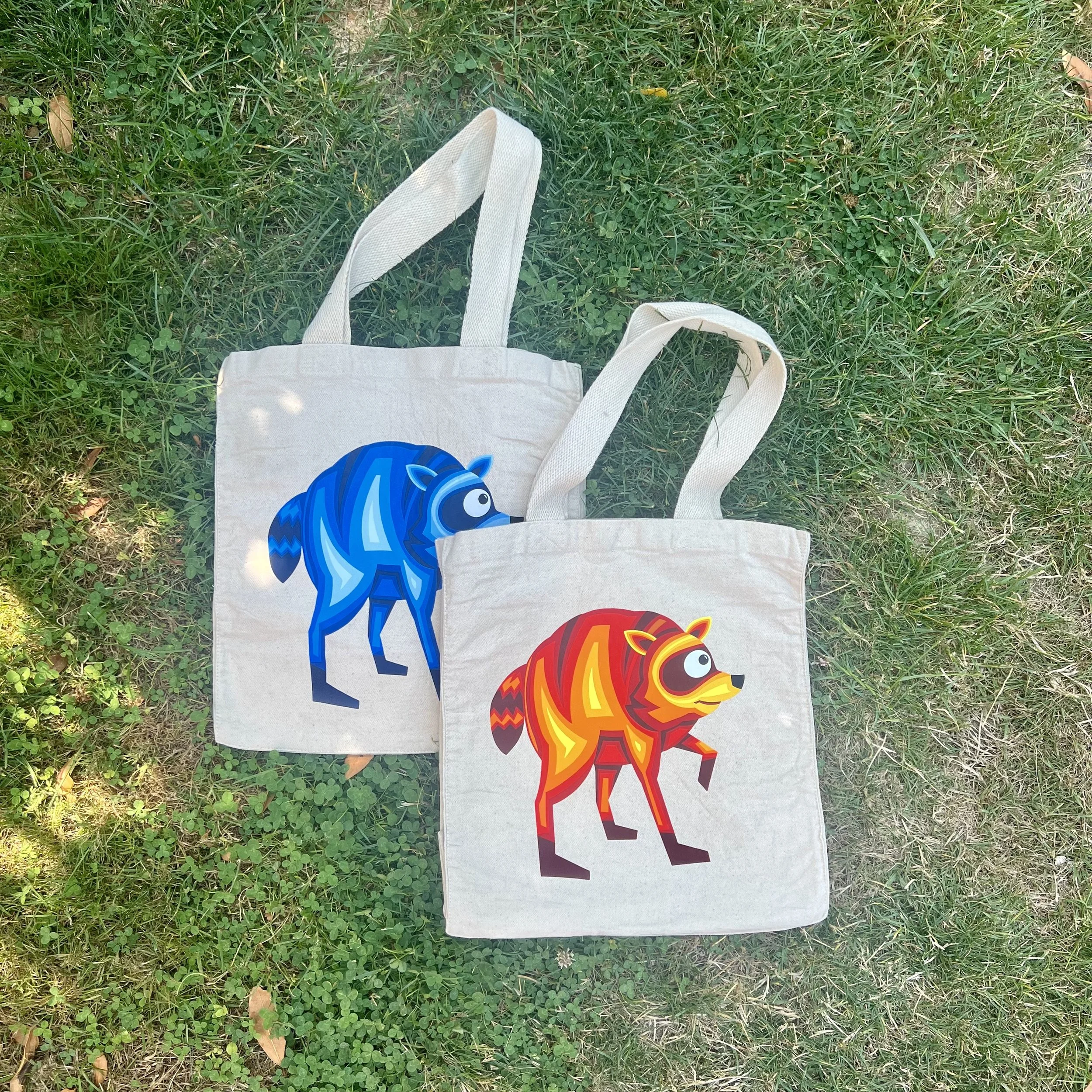 Jimothy Canvas Shopper Tote Bag