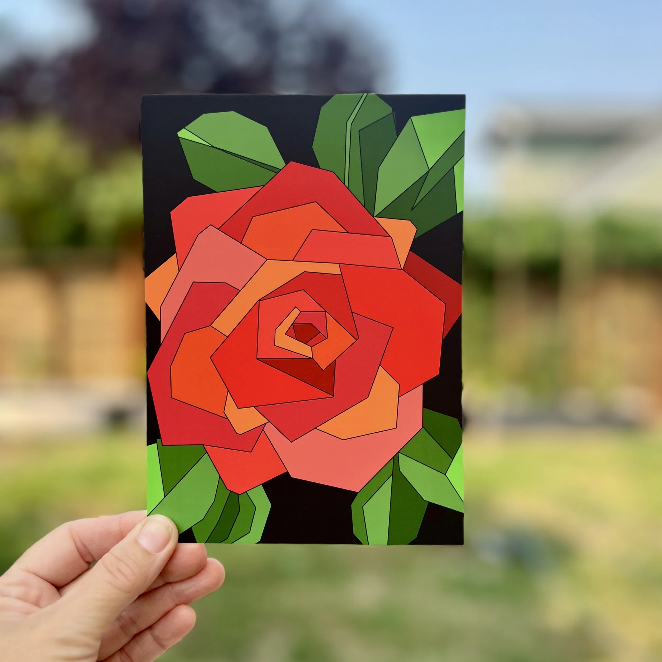 Red Rose 5"x7" Print / Postcard