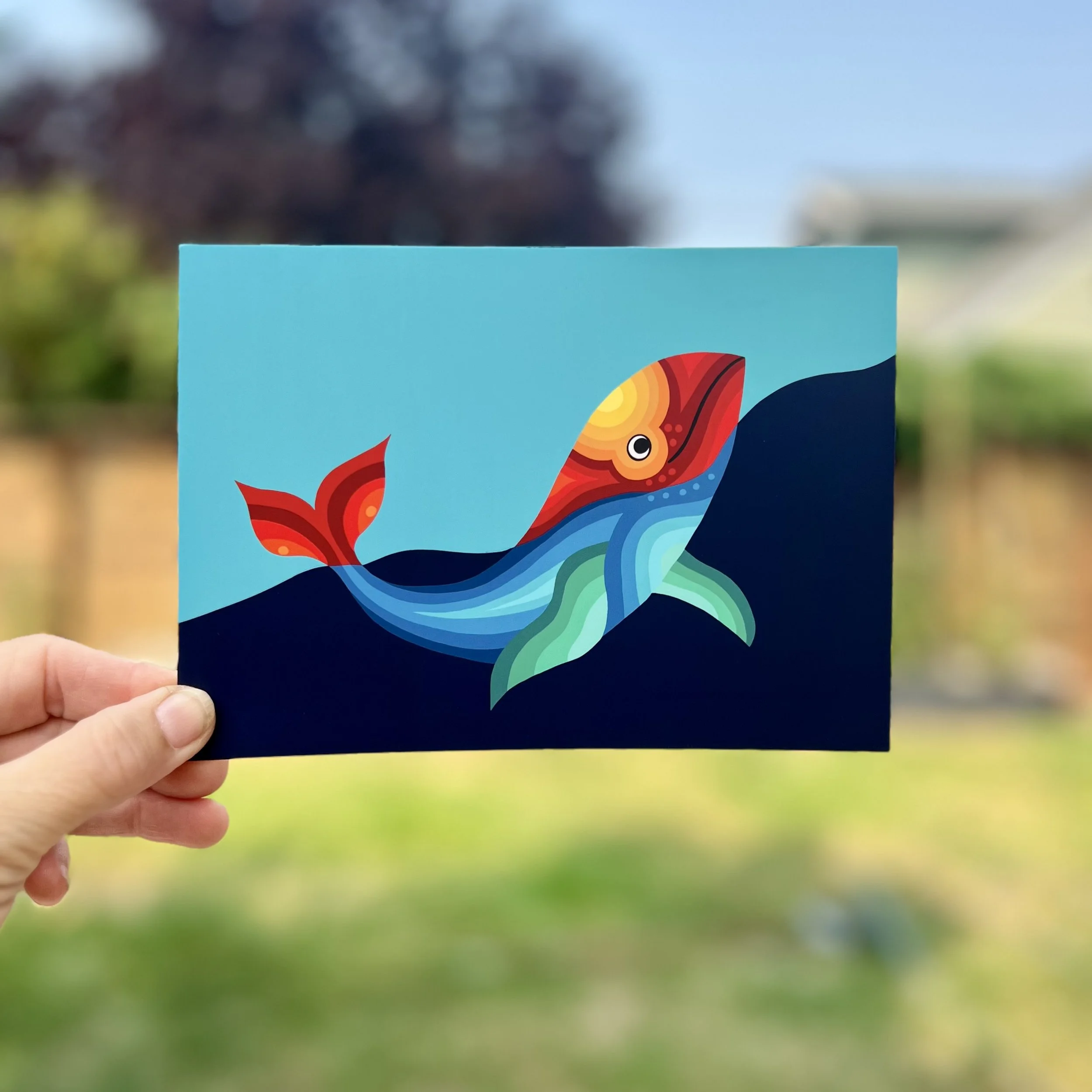 Whale 5"x7" Print / Postcard