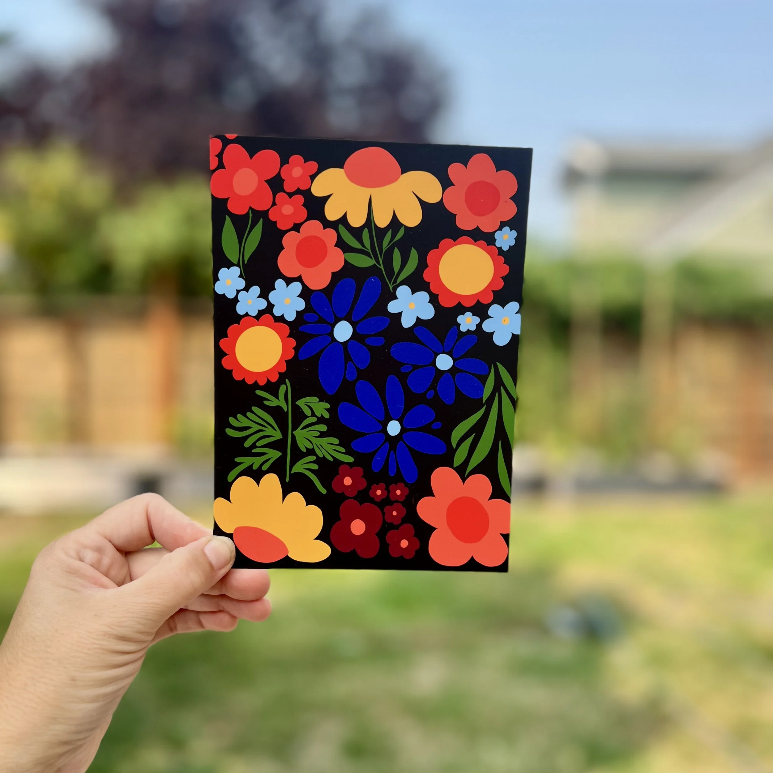 Floating Floral 5"x7" Print / Postcard