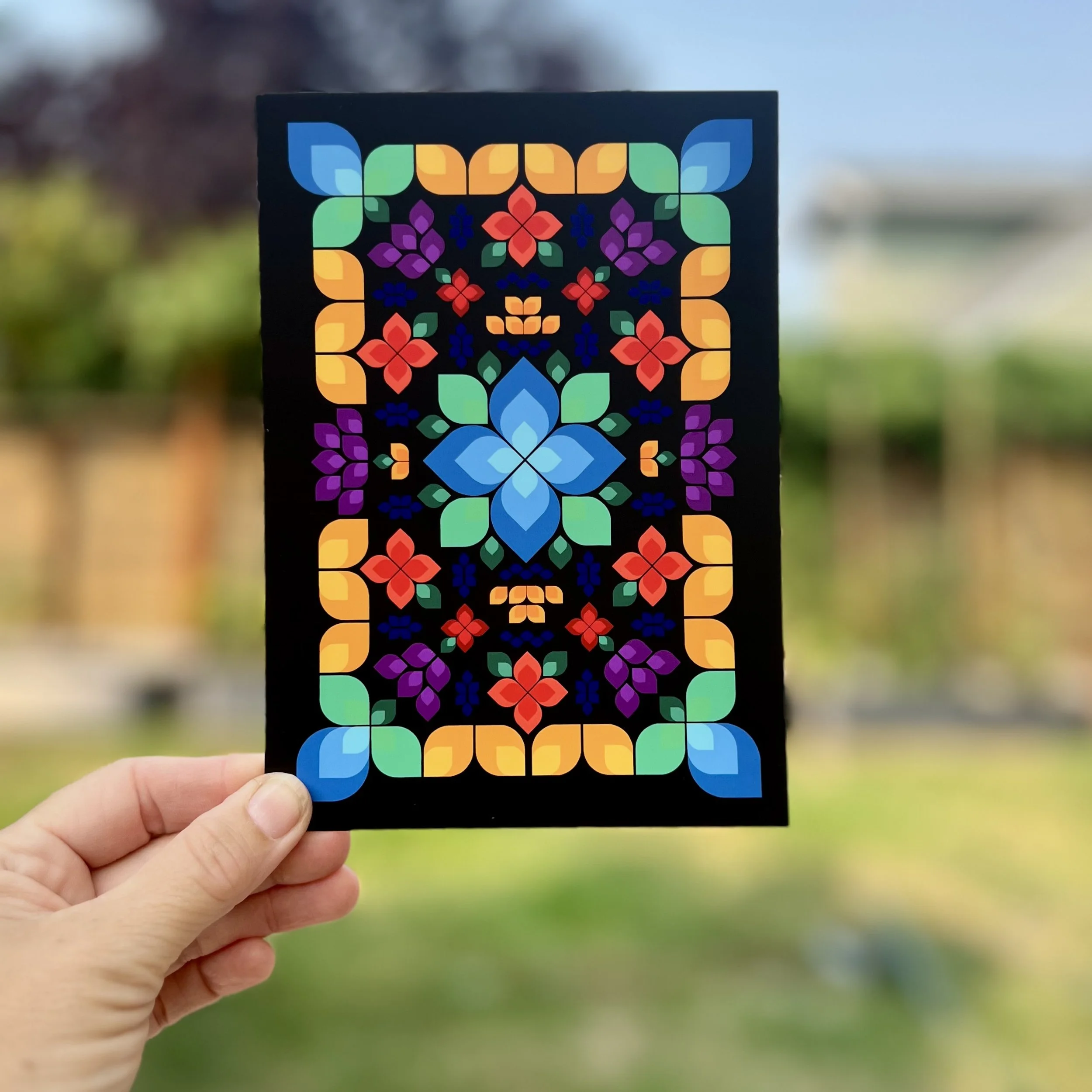 Floral Symmetry 5"x7" Print / Postcard
