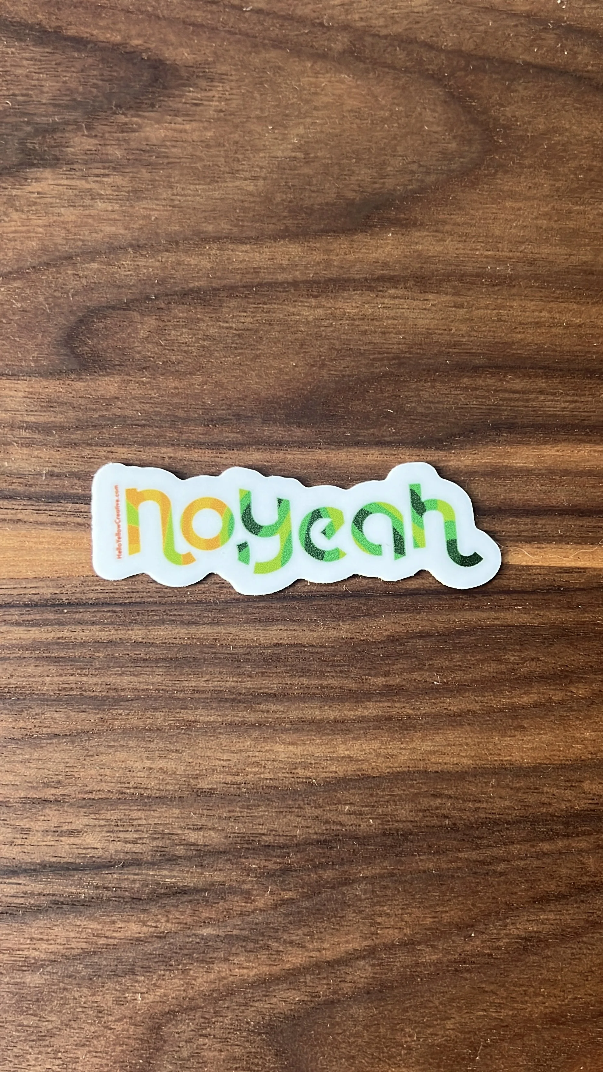'No, Yeah' Sticker 2"