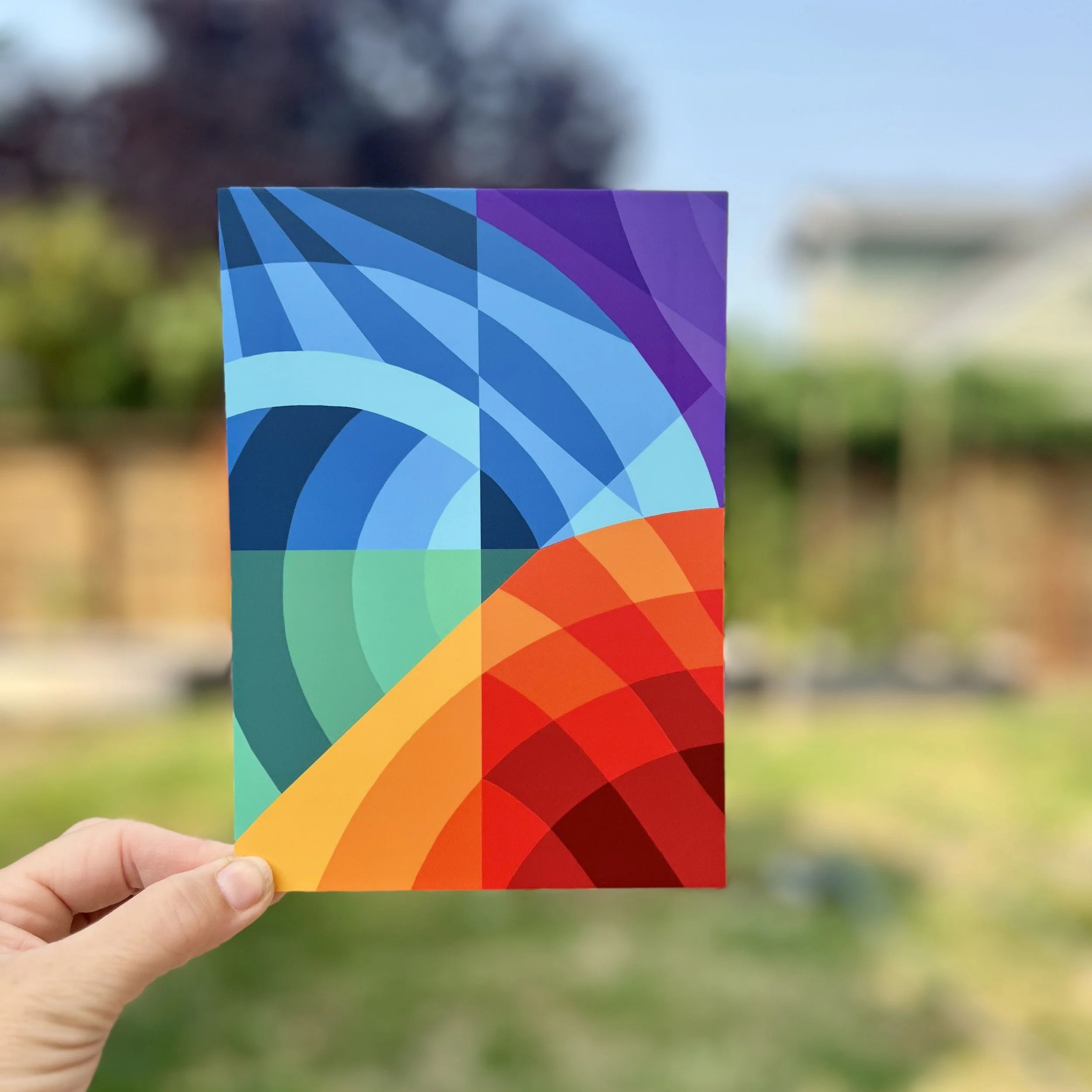 Geometric Sunrise 5"x7" Print / Postcard