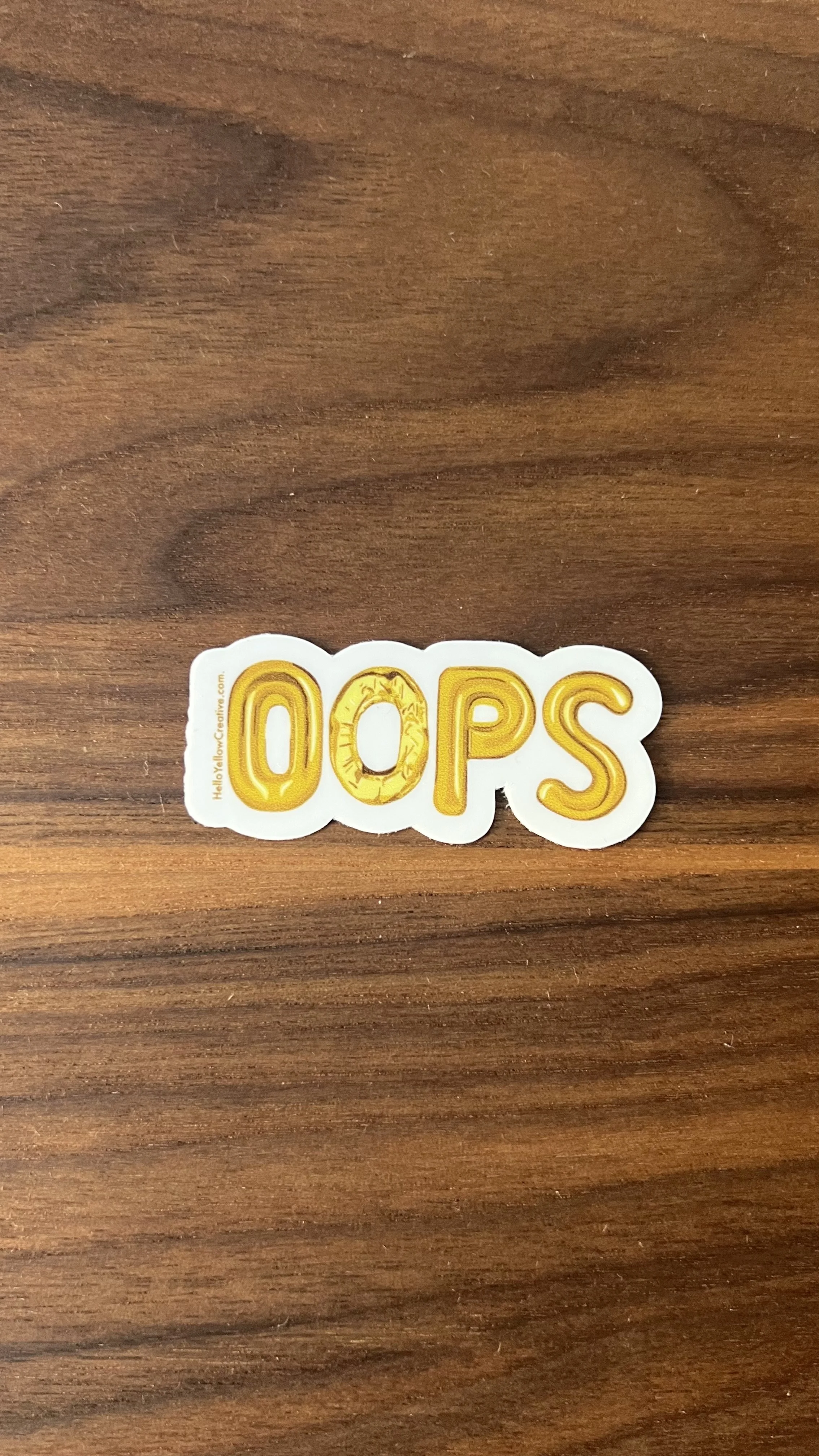 'OOPS' Sticker 2"