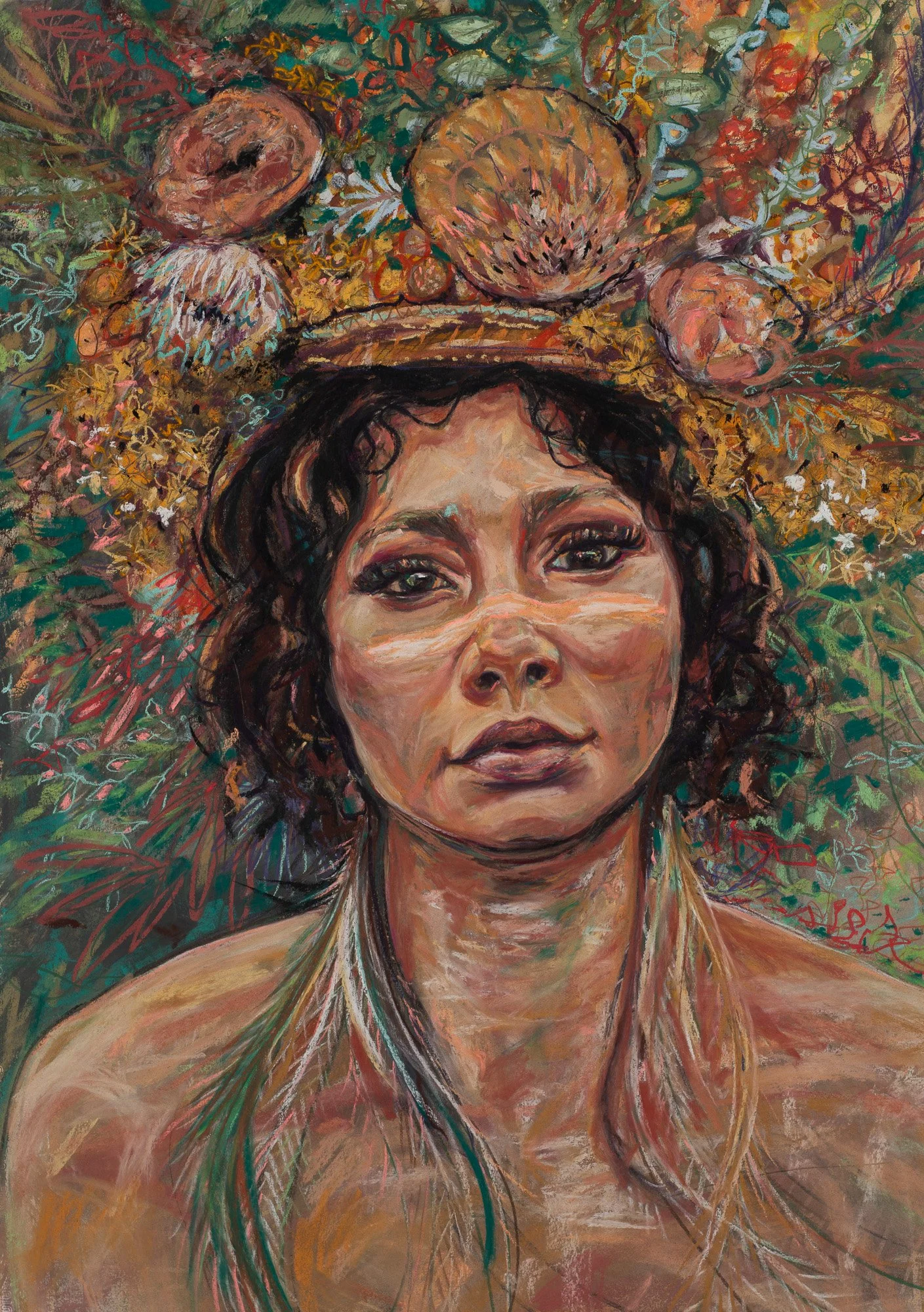 'Life Grown' Soft Pastel and Mixed Media Original Artwork