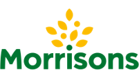 Morrisons logo with green text and a yellow wheat symbol above
