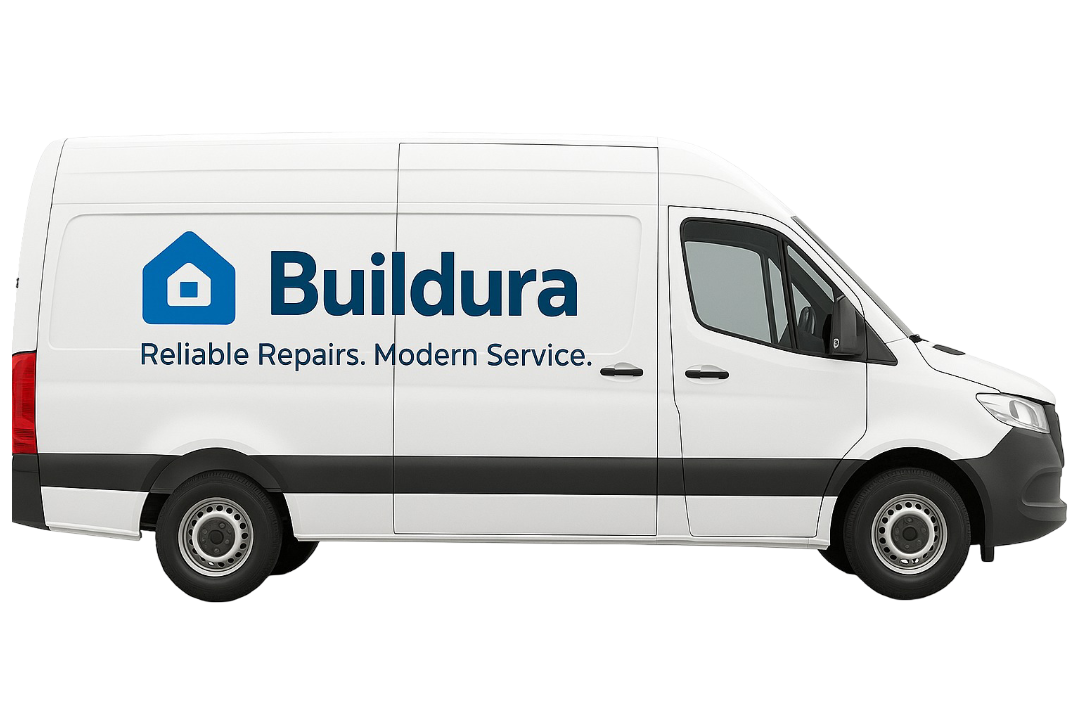 Buildura branded service van providing handyman and property maintenance services across Sydney.