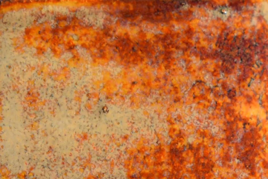 ANTIQUE COPPER: Brown and yellow with sheer layers of light green