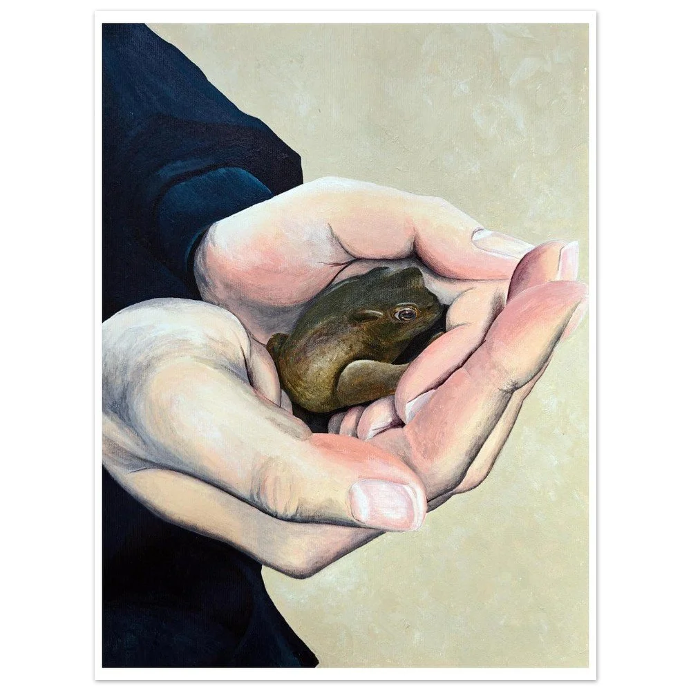 'Lucy Rescuing a Toad' (2026) - Fine Art Print