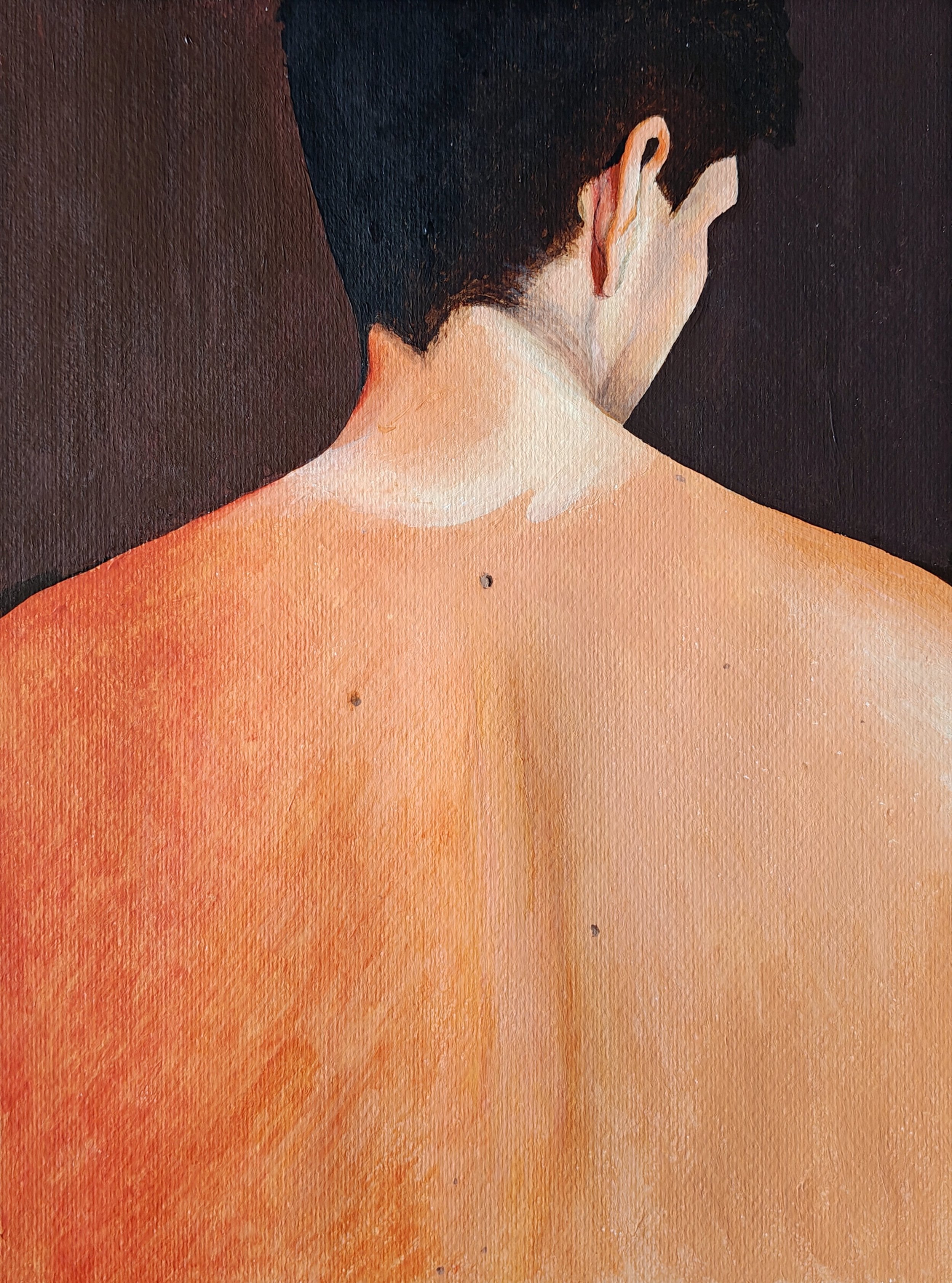 'Sunburnt' | 2026 | Acrylic on Paper | 40 x 30cm | Available for Purchase